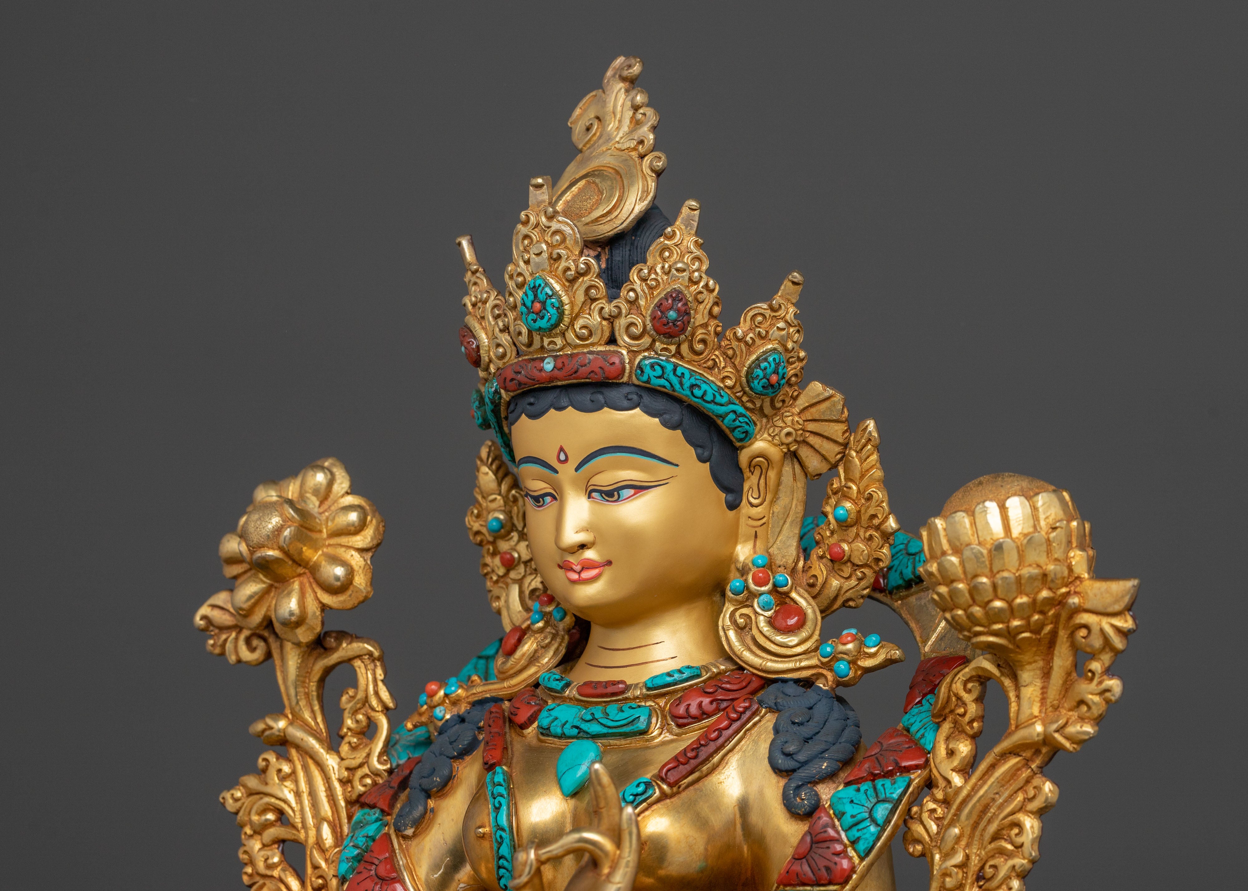 Green Tara Statue | Made in Nepal