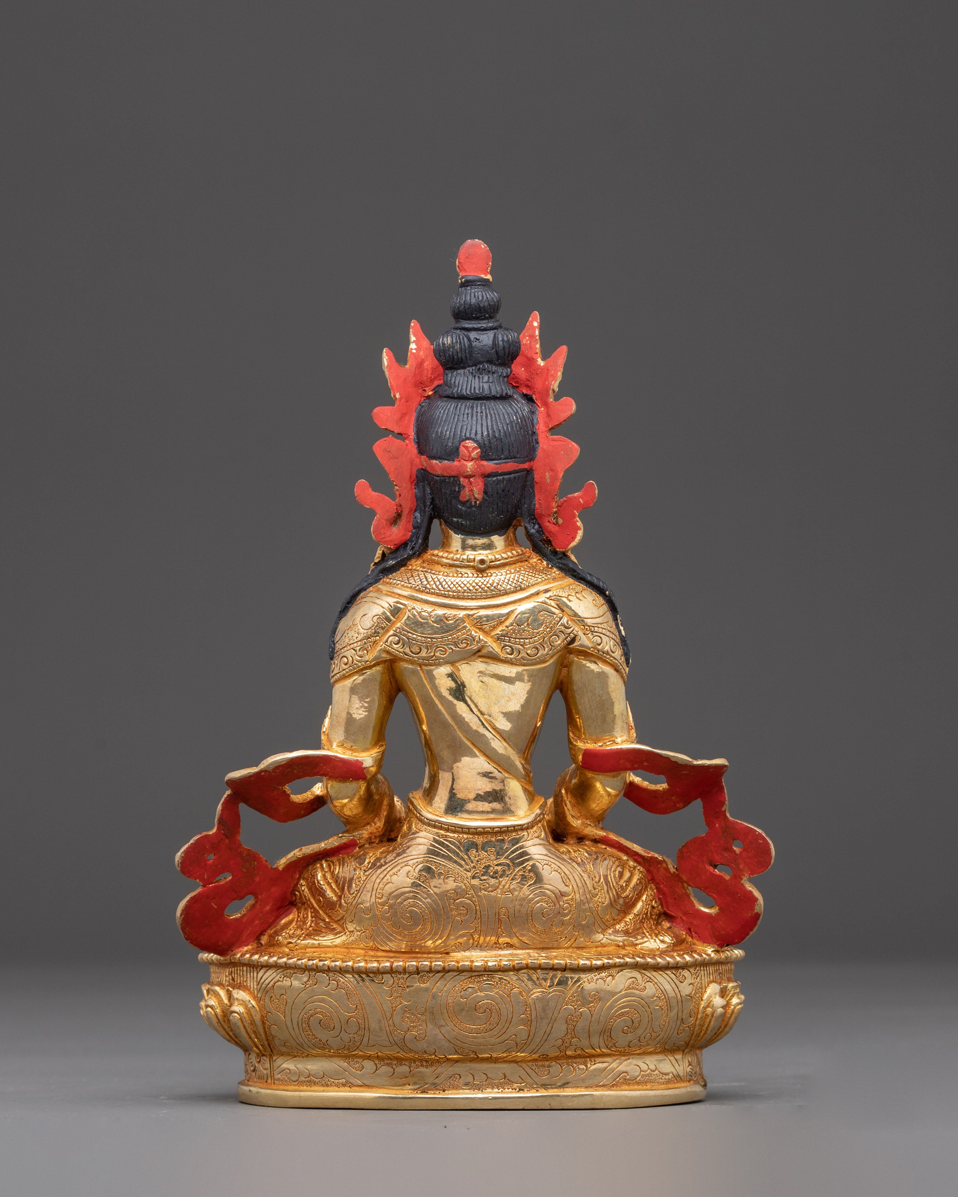 Handmade Sculpture of Long-Life Buddha Amitayus | Buddha of Infinite Life
