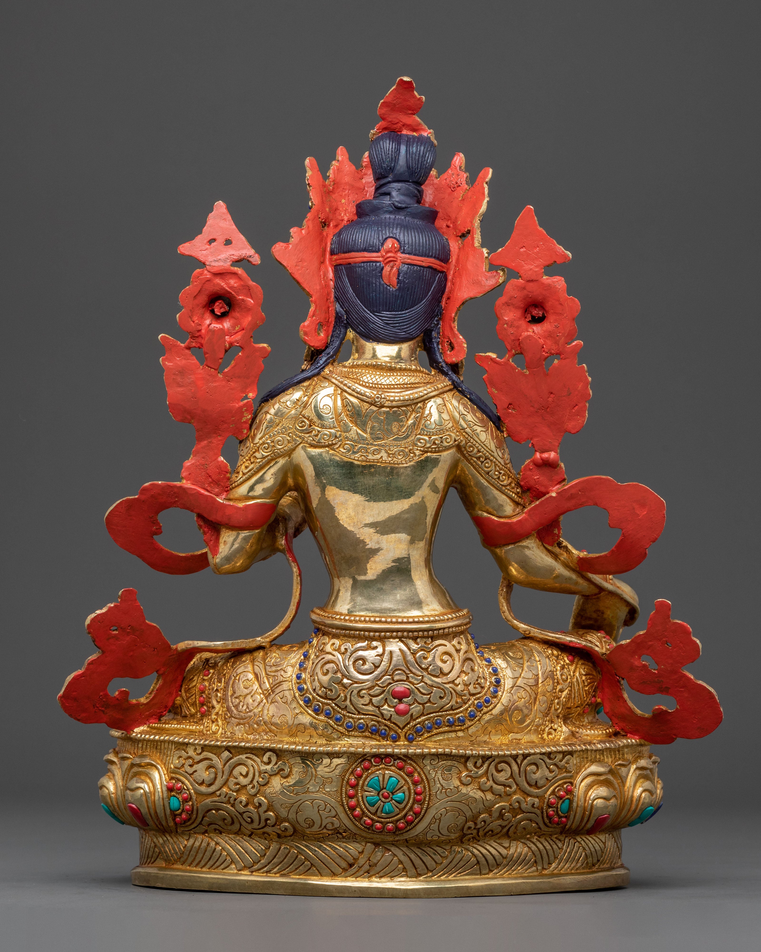 Handcrafted Green Tara  Statue | Home Decor