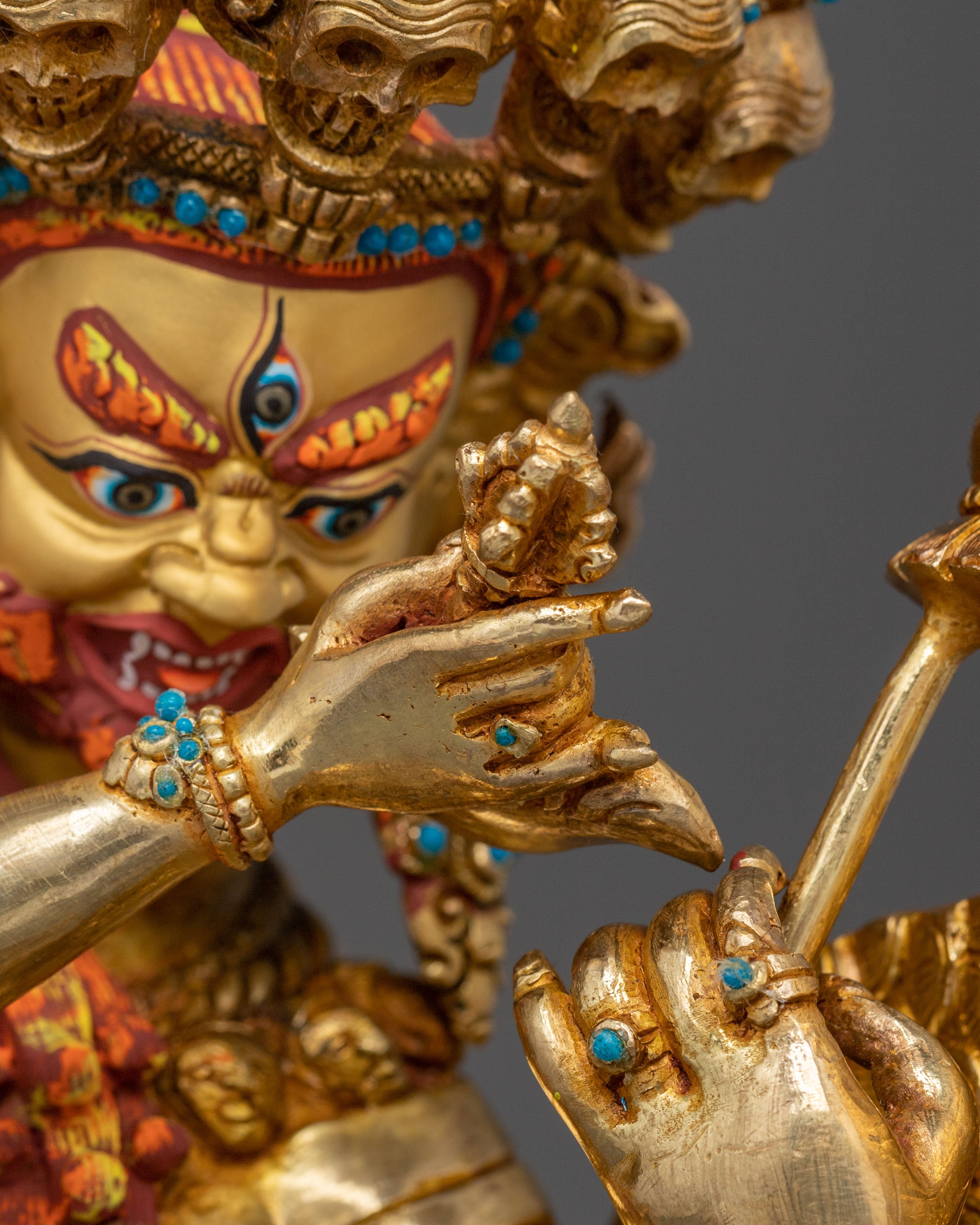 Hayagriva Wrathful Deity Statue | Handmade Tibetan Himalayan Altar