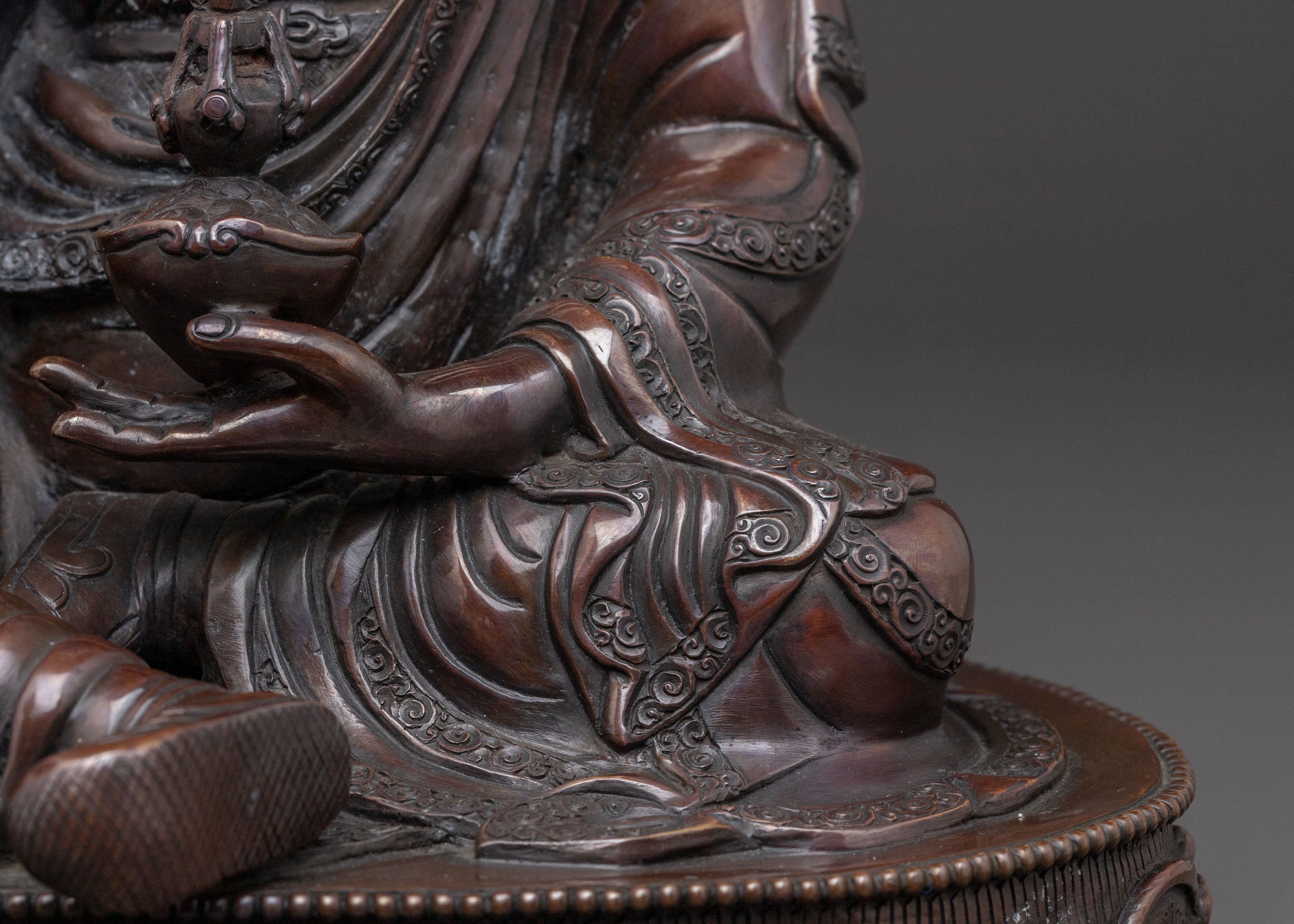 Guru Rinpoche Blessing Statue | Oxidized Copper