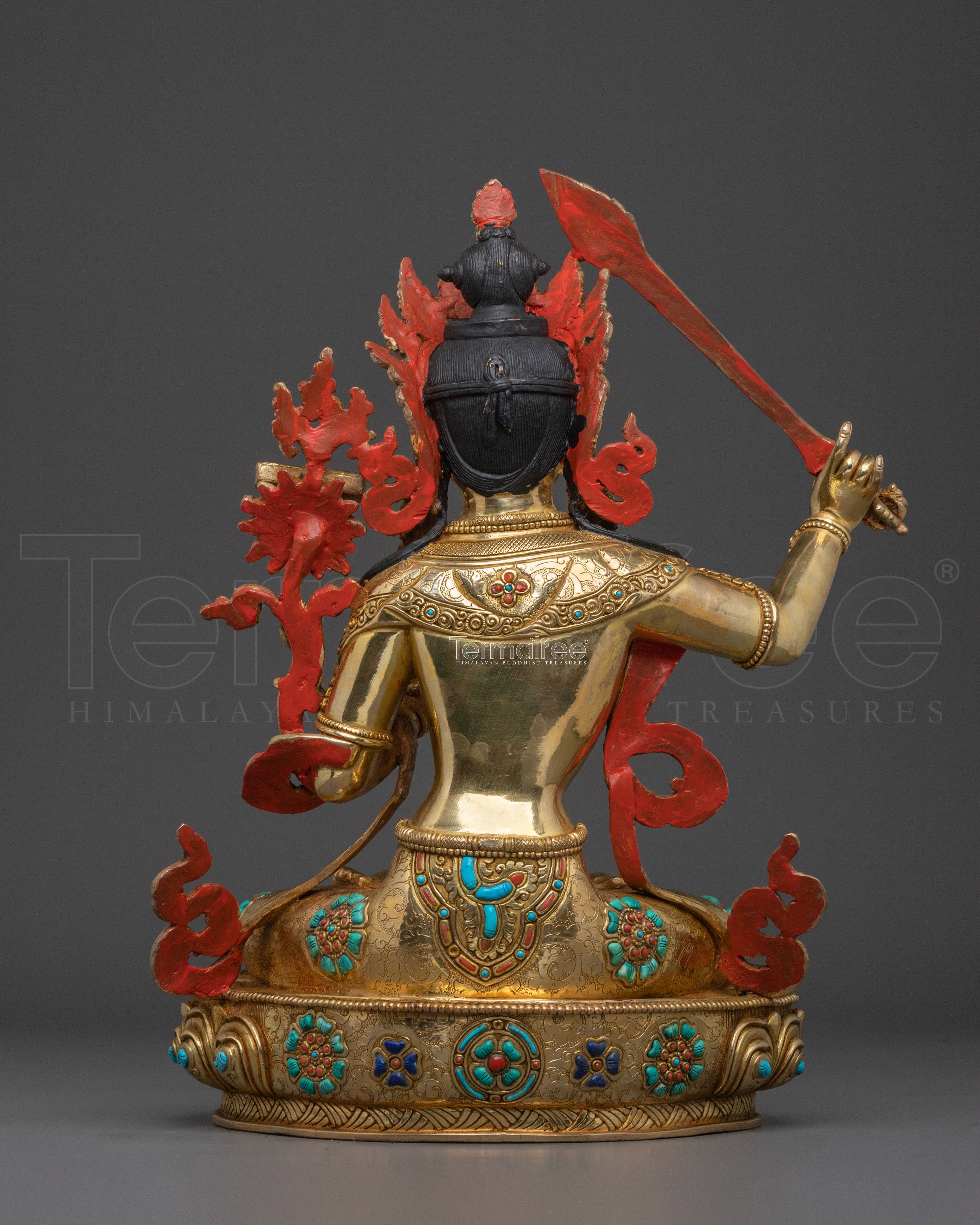 Handmade Manjushri Buddhist Statue | Home Decor