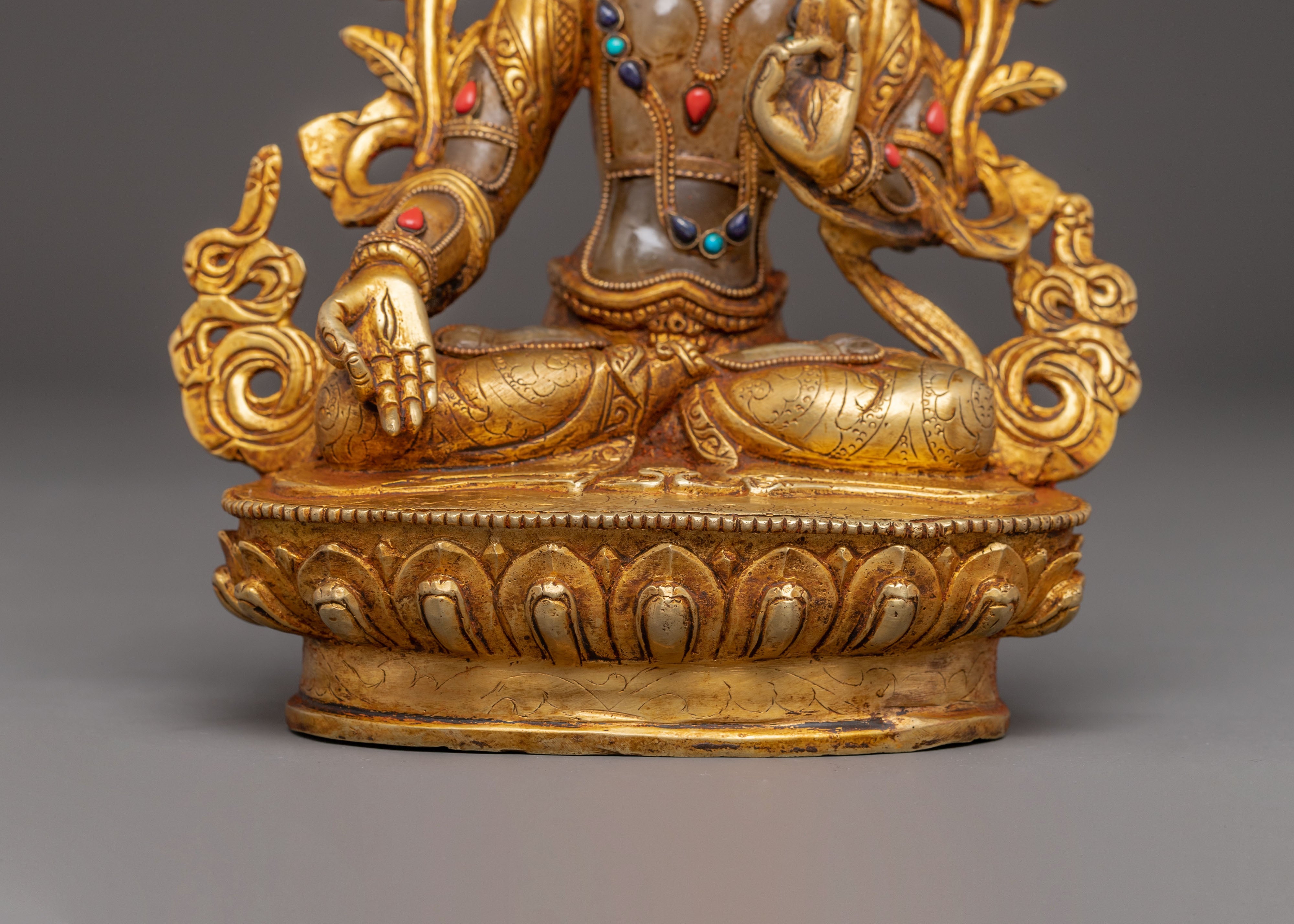 White Tara Crystal Handcrafted Statue | Embodiment of Compassionate Healing