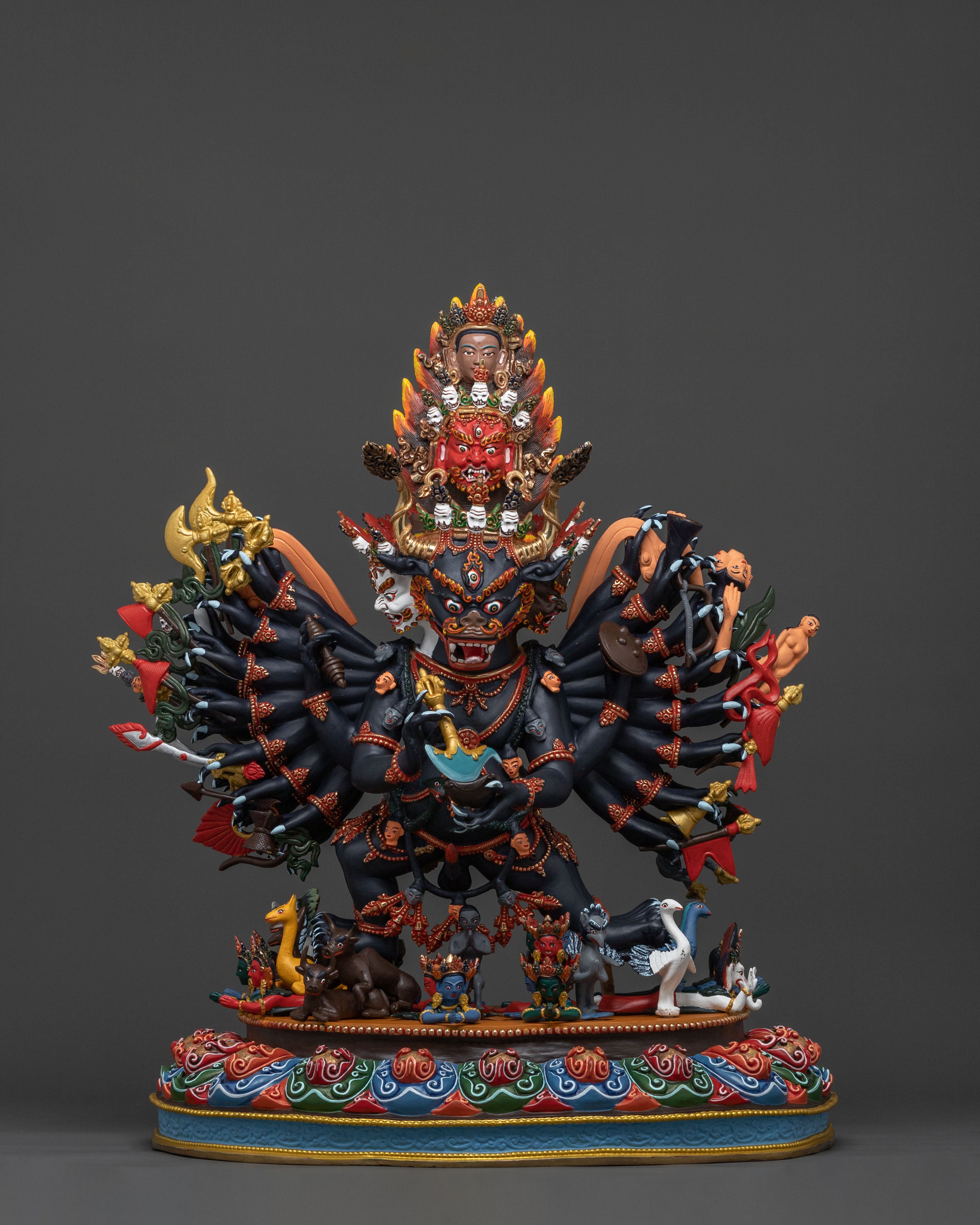 Meditation Deity Yamantaka Statue | Wrathful Buddha of Wisdom
