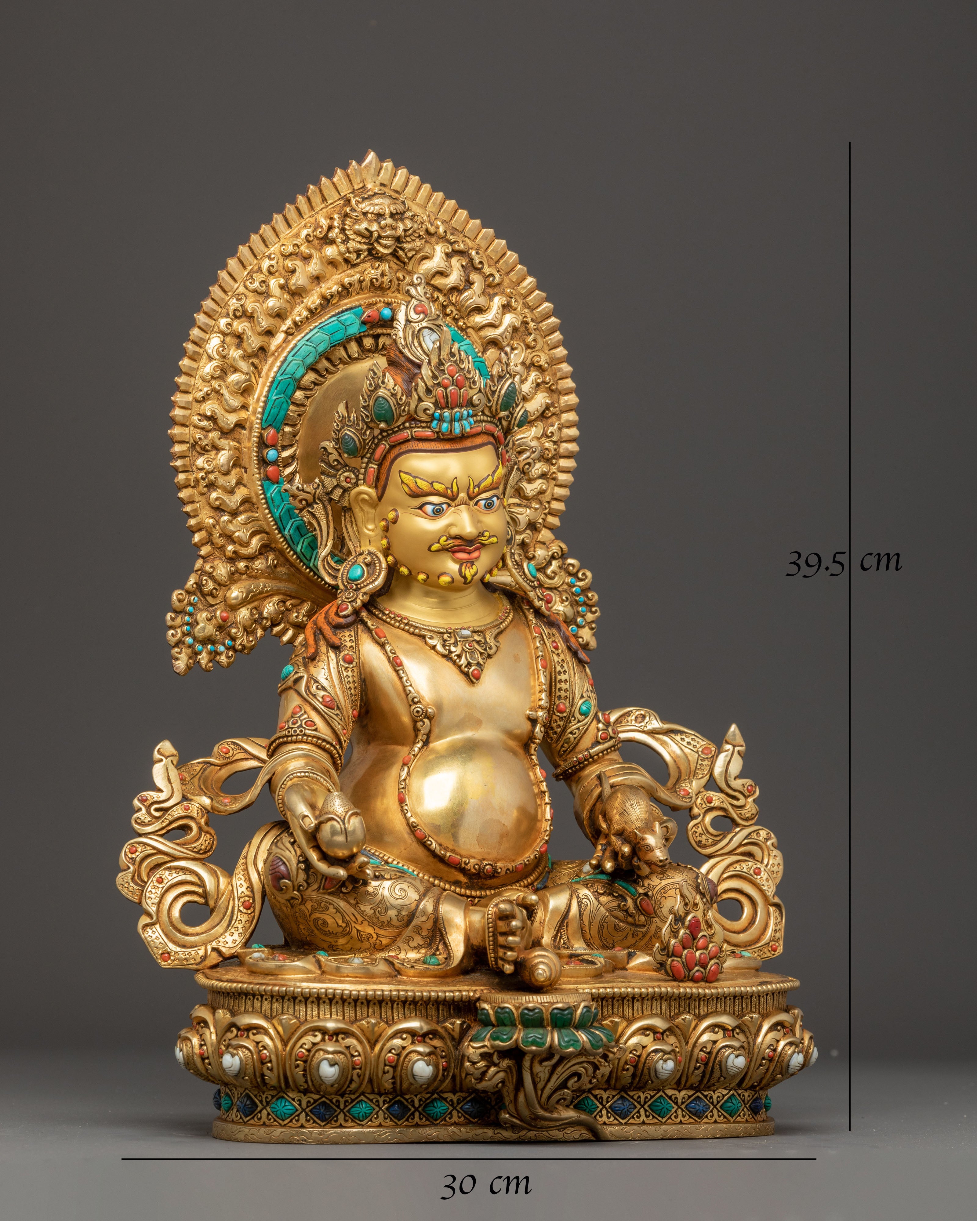 Handmade Golden Statue of Dzambhala