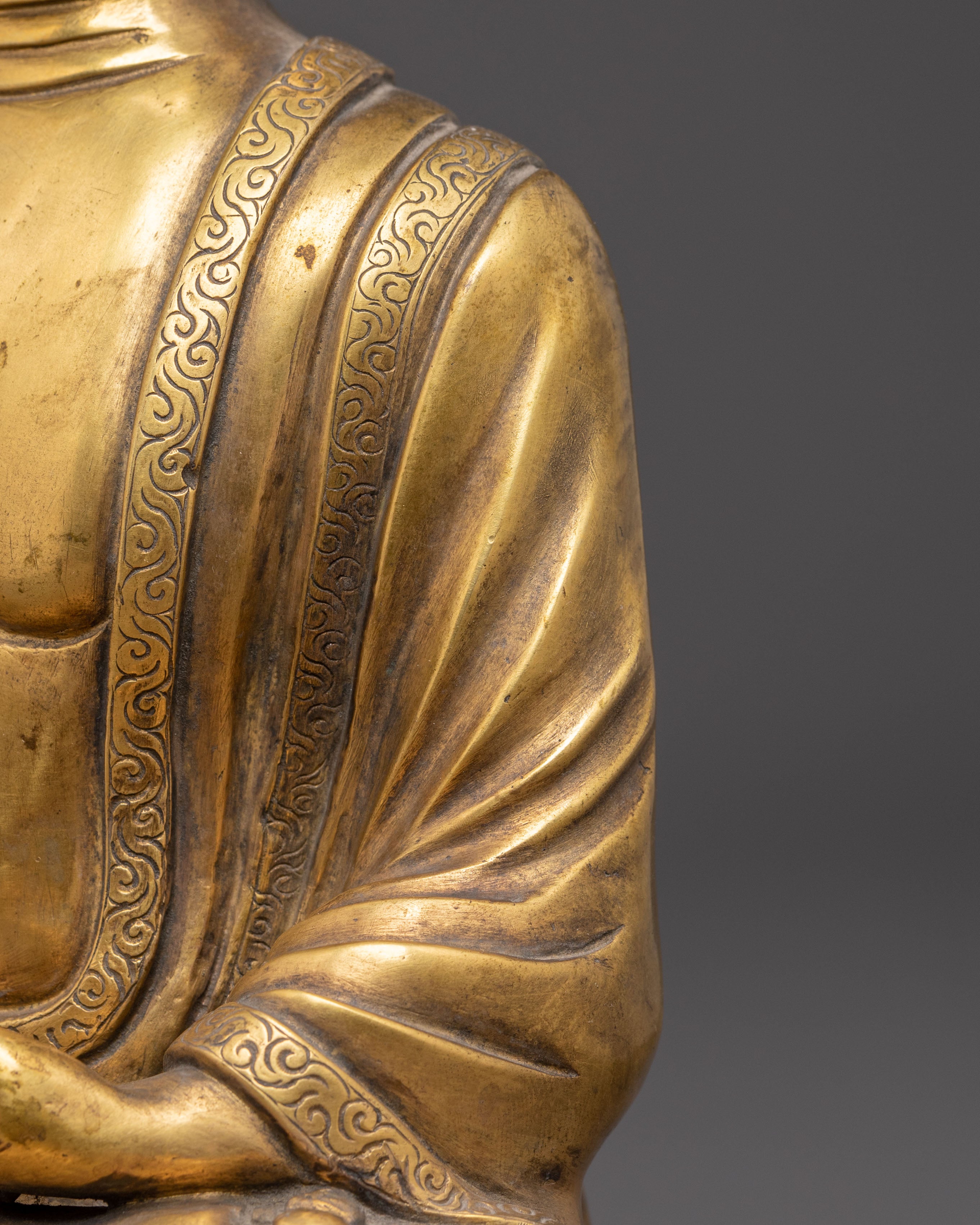 Copper Ratnasambhava Buddha Sculpture | Wisdom of Equality