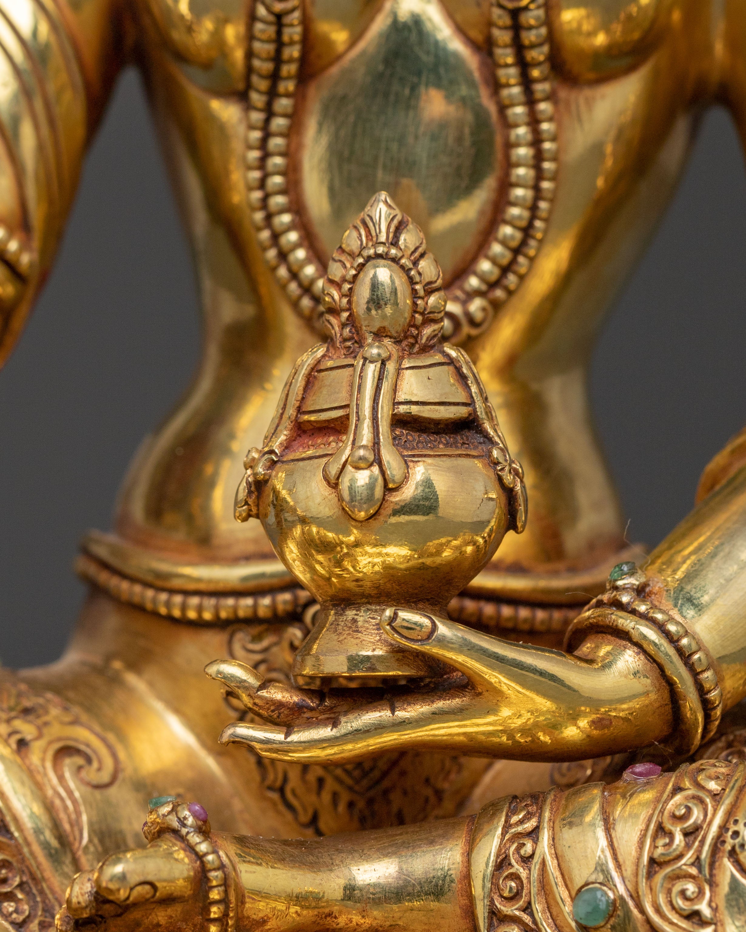 Handcrafted Vasudhara Statue: Goddess of Wealth