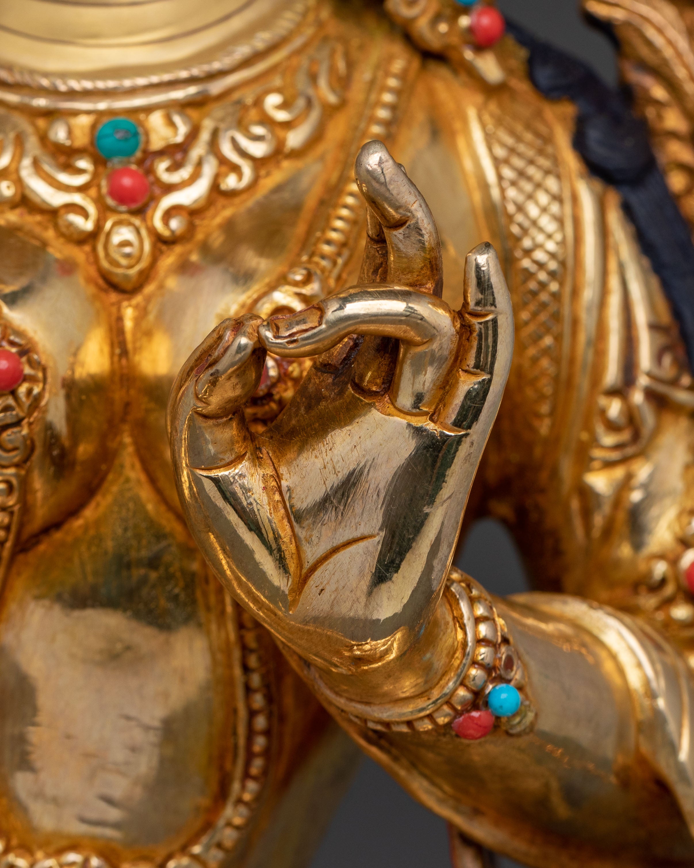 Protector Green Tara Sculpture: Home Decor