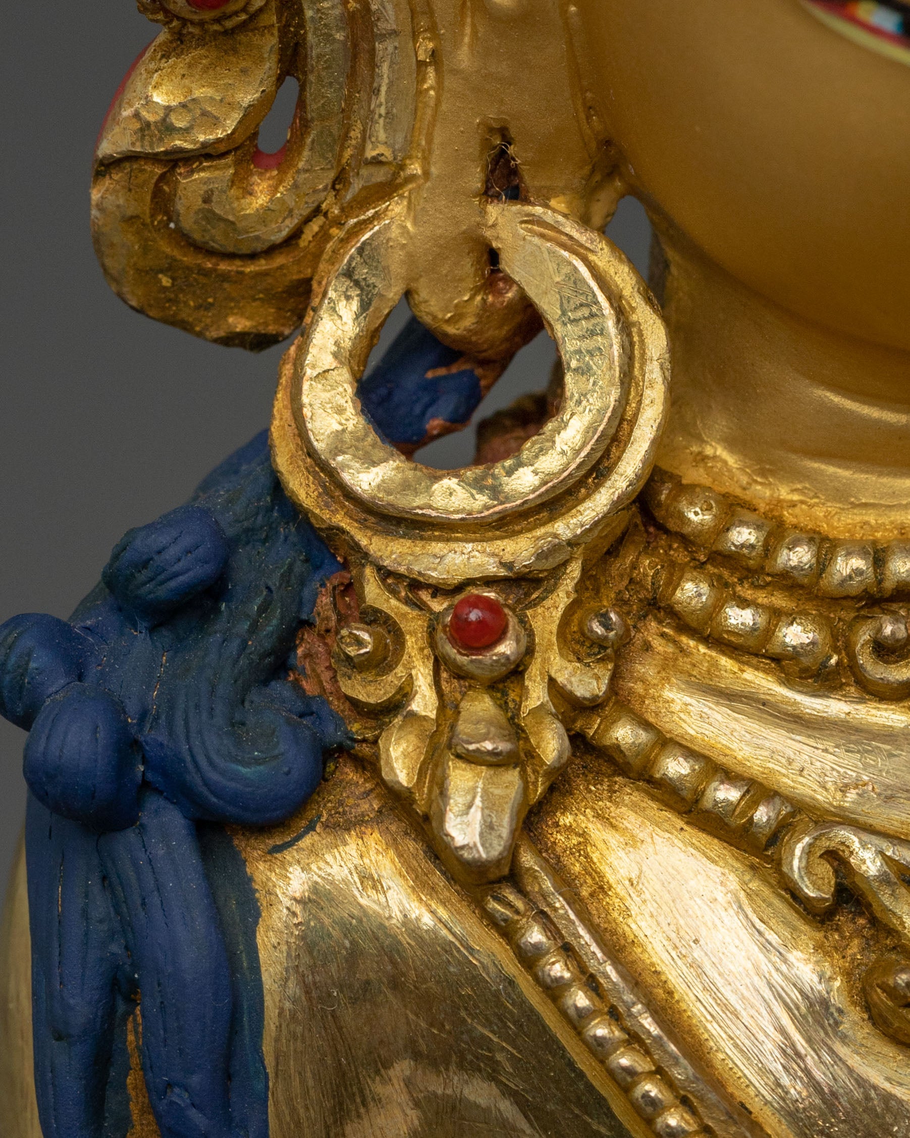 Vajrasattva Handcrafted 24K Gold Gilded Statue