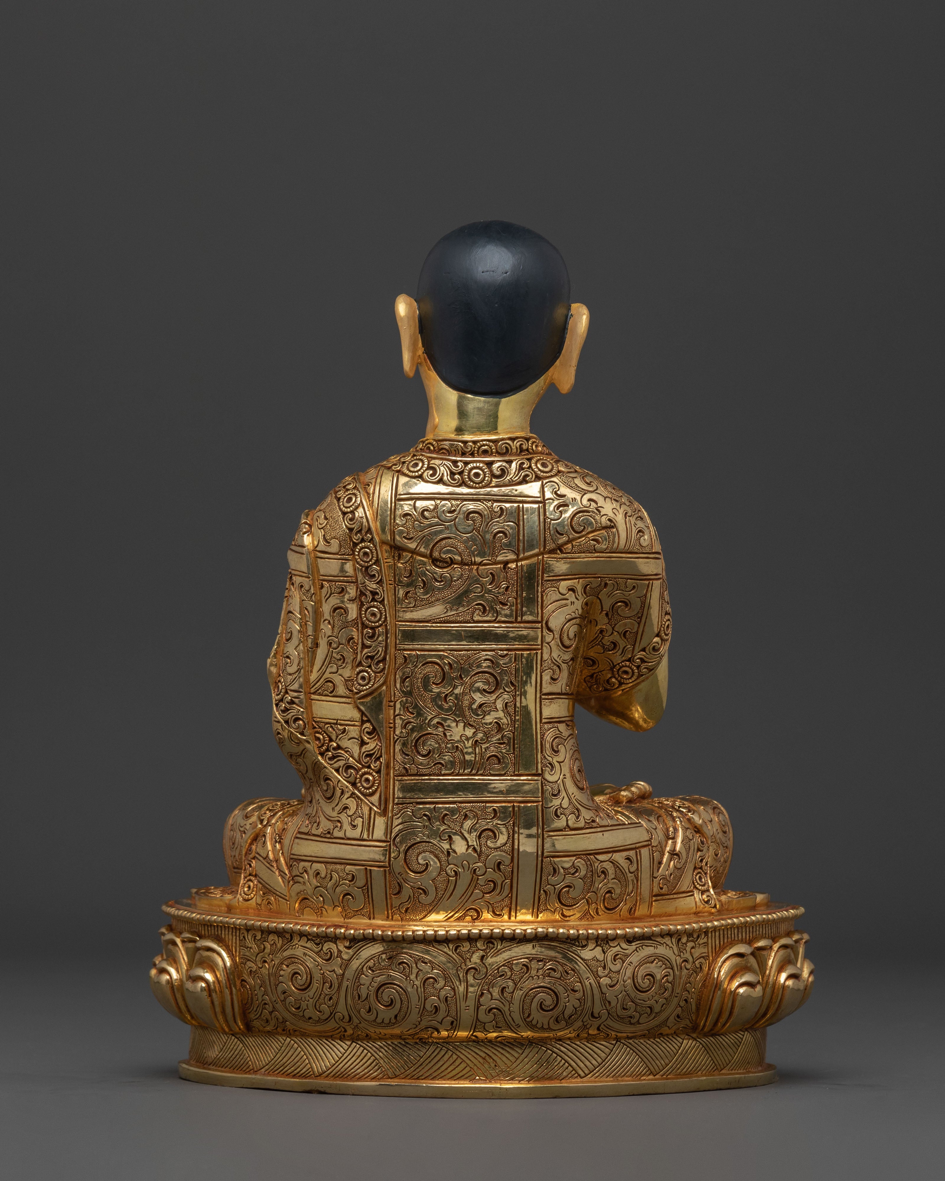 Buddhist Statue Set of Tsongkhapa with Disciples – Gilded Copper Masterpiece
