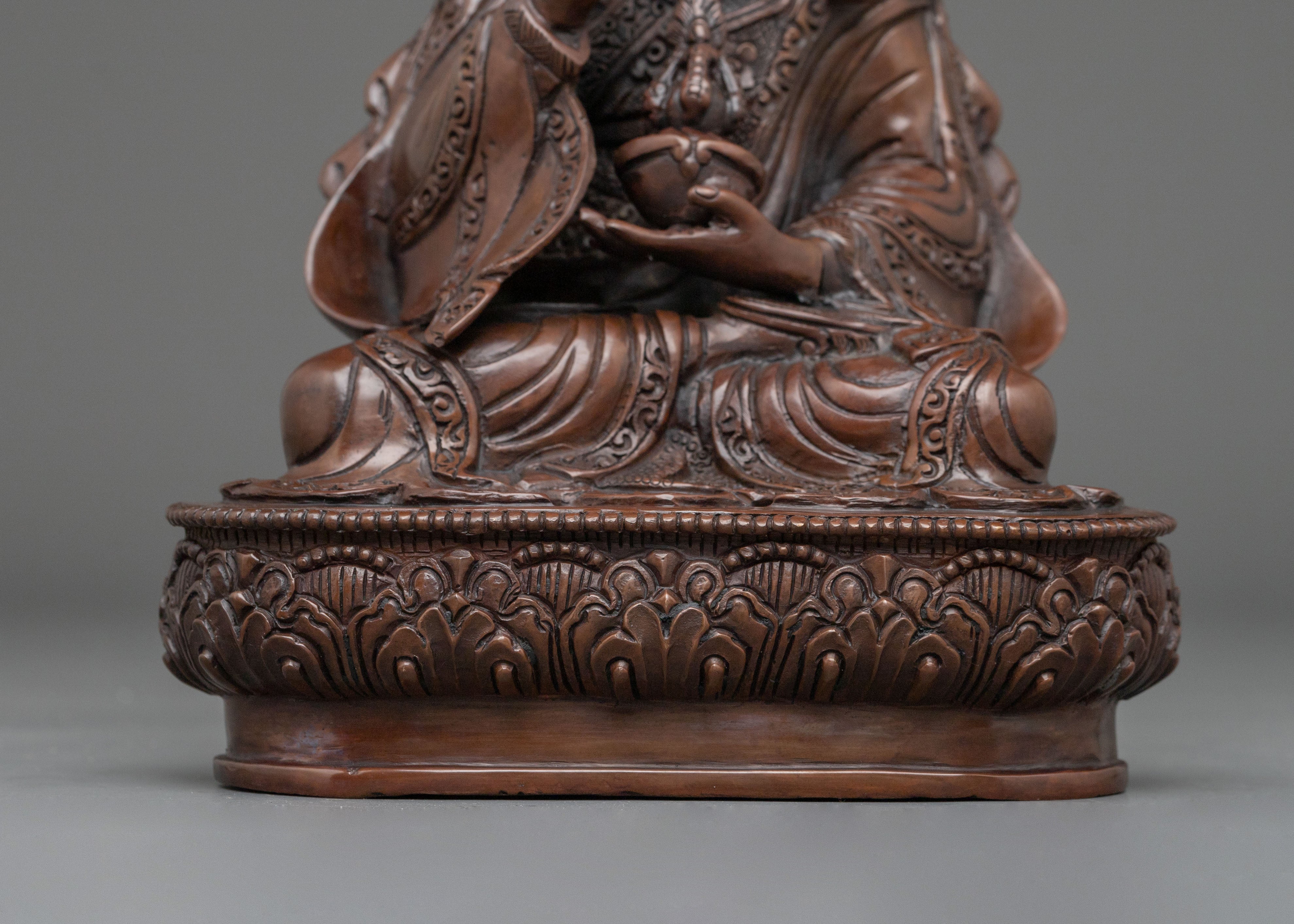 Guru Tsokye Dorje Sacred Buddhist Figurine: Lotus Born Master