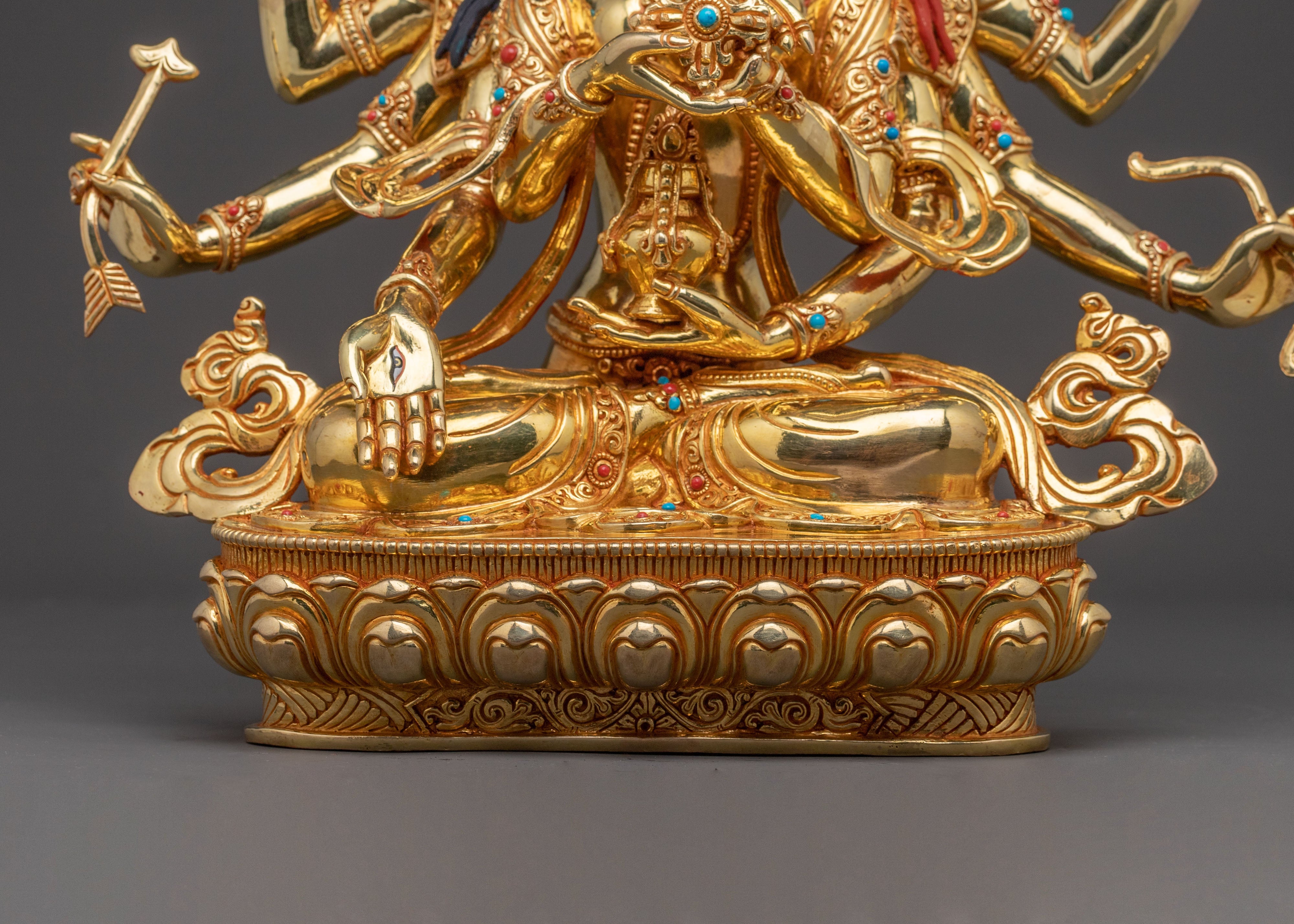 Namgyalma Copper Handcrafted Statue | 24K Gold Gilded Statue