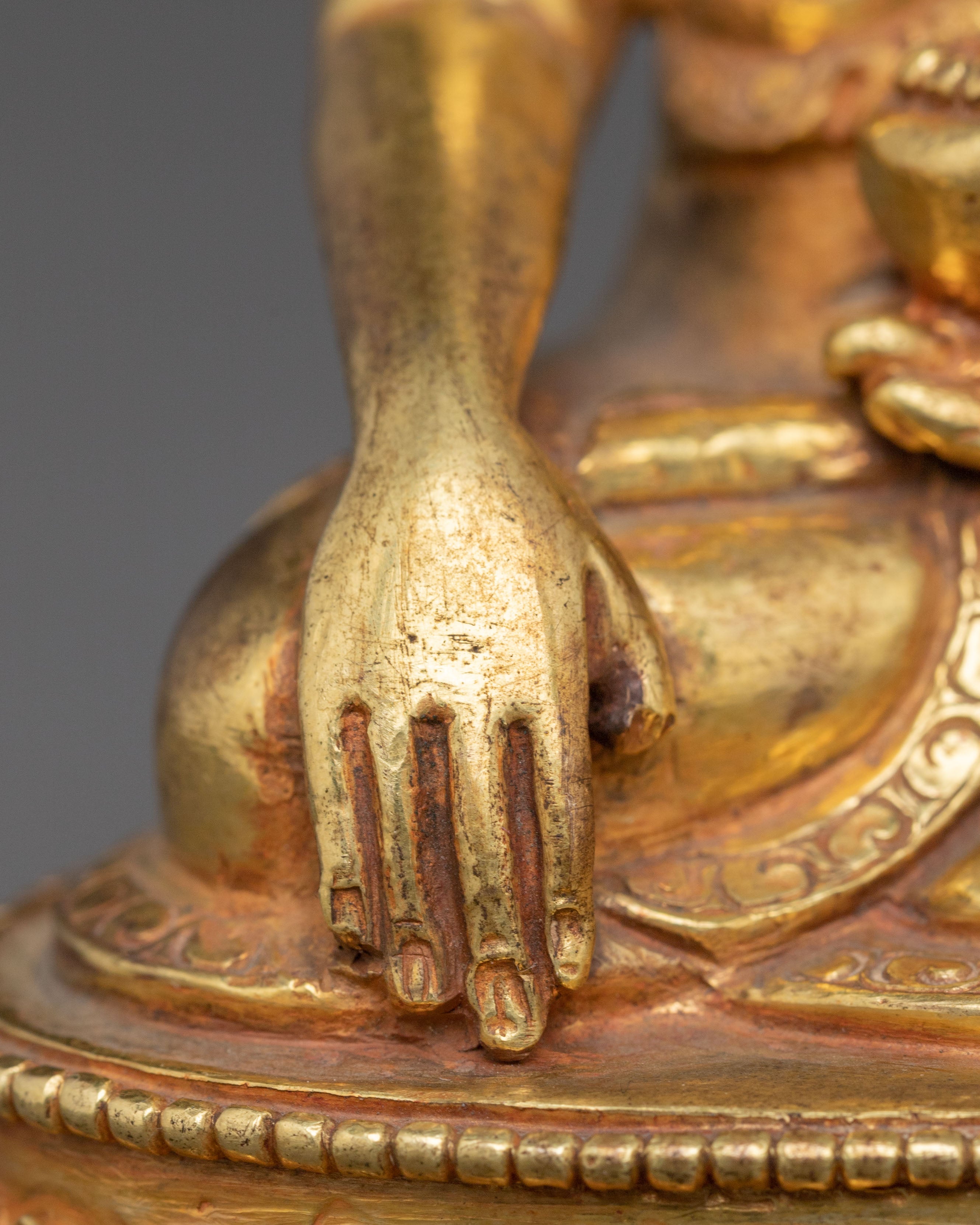 Handcrafted Golden Shakyamuni Buddha Statue | Meditation Decor