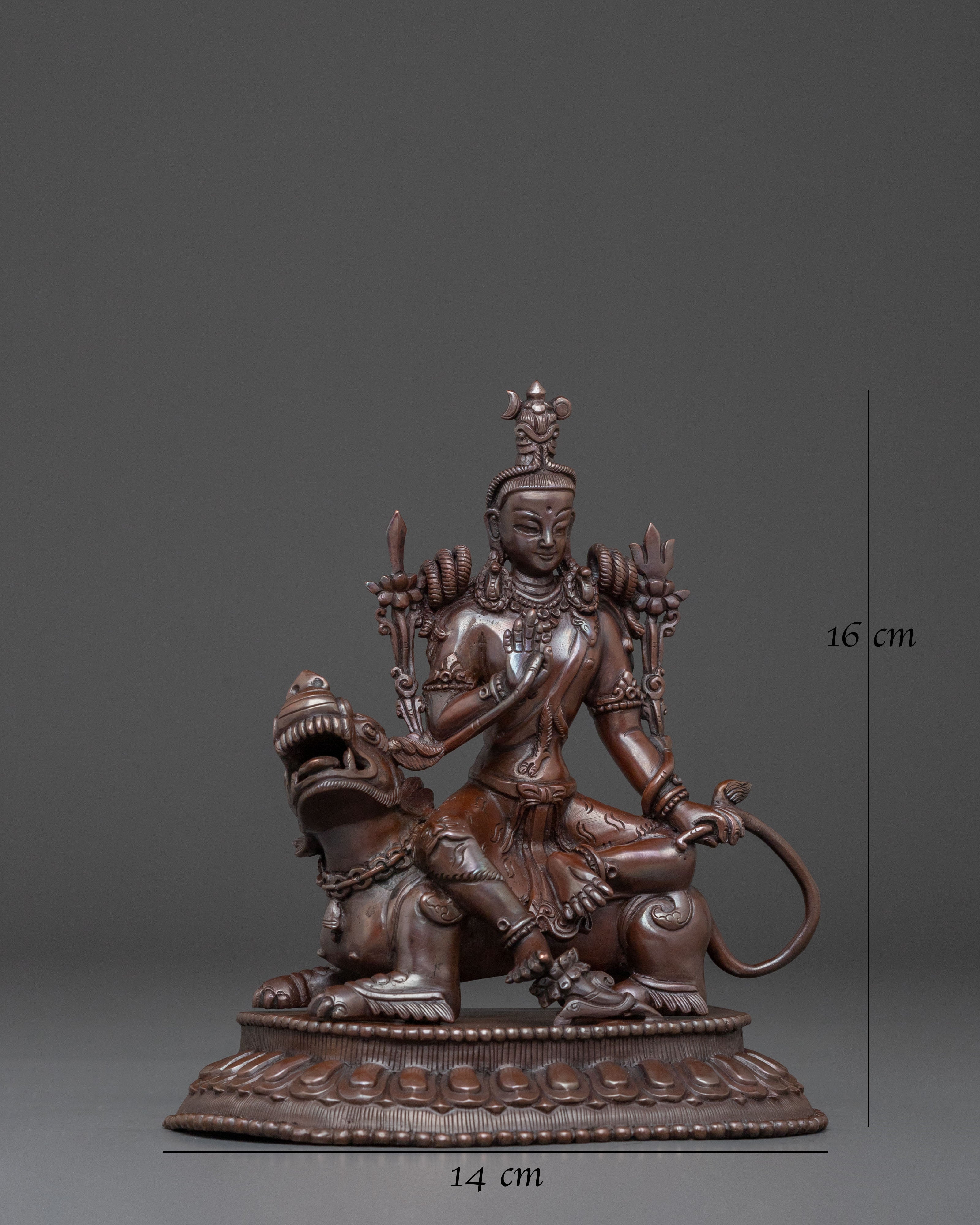 Simhanada Avalokiteshvara Statue | Altar Home Decor