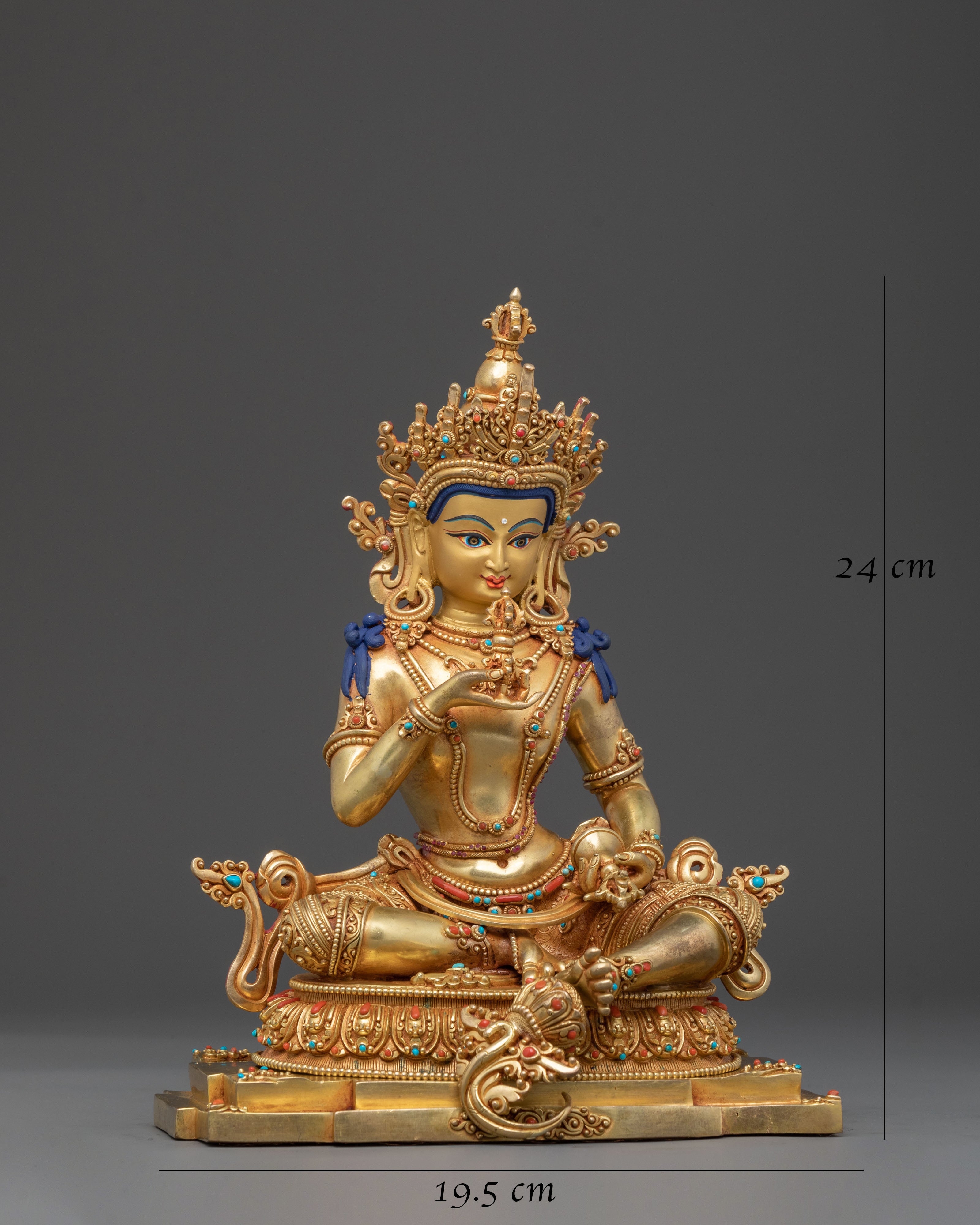 Vajrasattva Handcrafted Sculpture | Buddhist Purification Deity