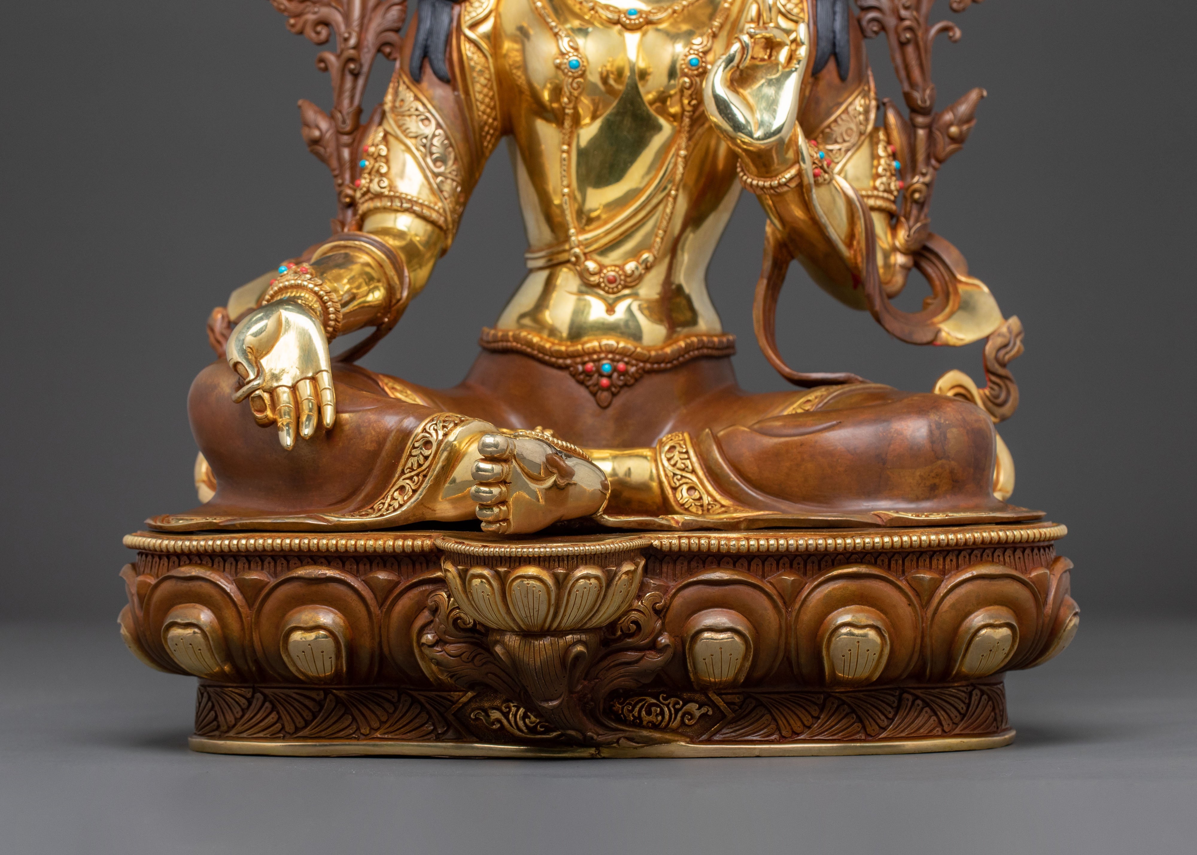 Green Tara Blessing Statue | Prosperity Figure