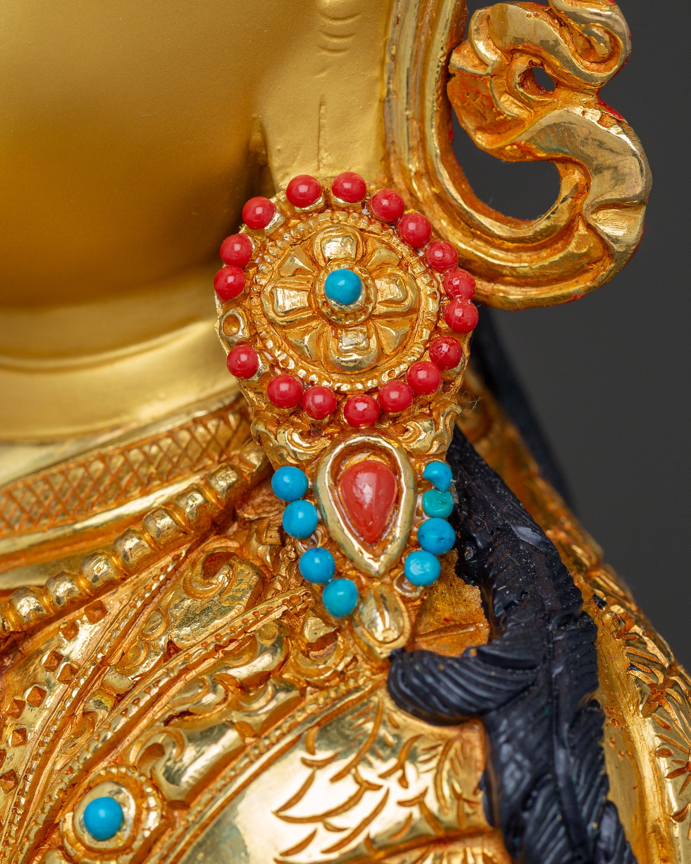 Divine Statue of Guru Tsokye Dorje: Gilded Masterpiece