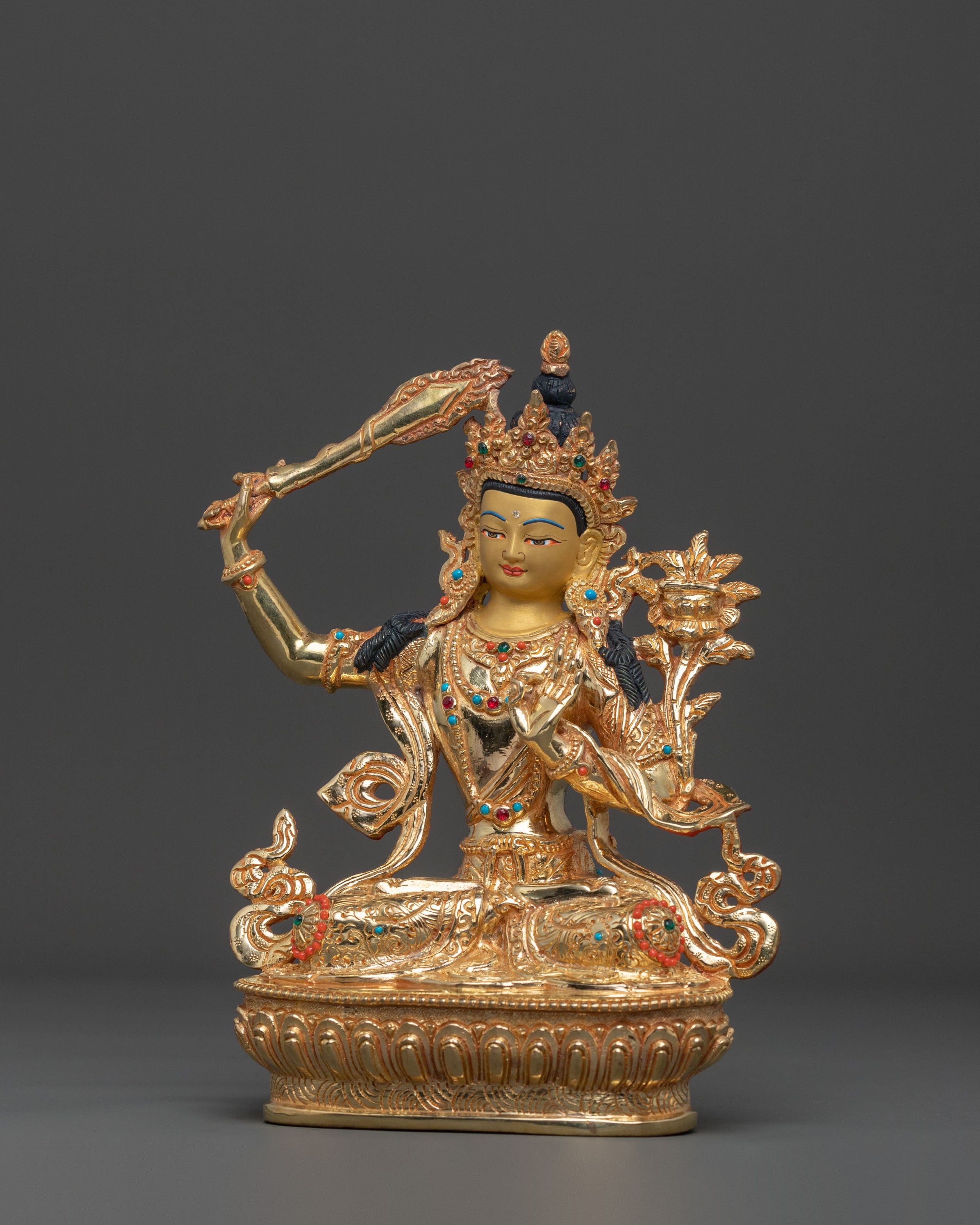 Sacred Manjushri Sculpture | Wisdom Deity