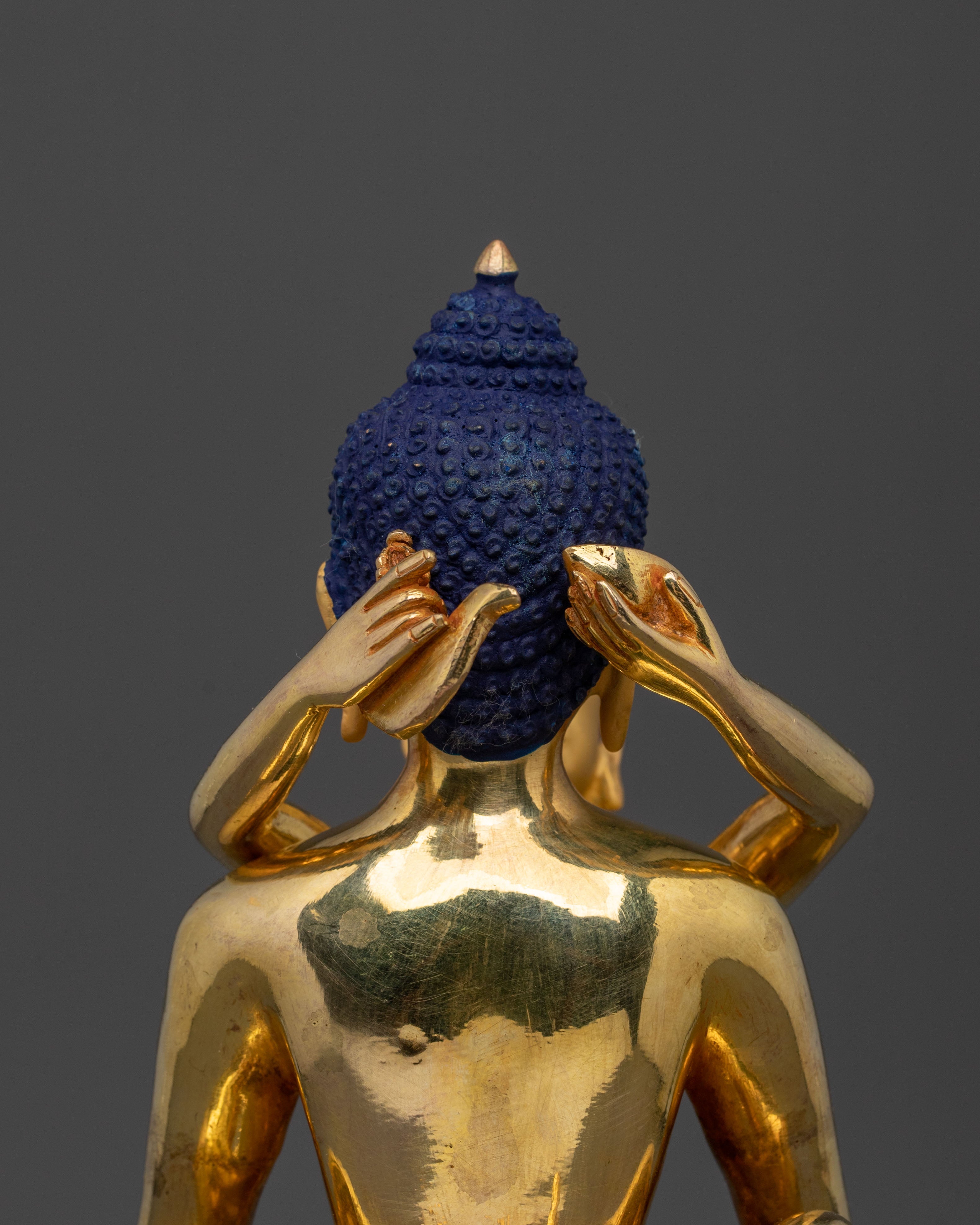Samantabhadra with Consort 24K Gold Gilded Statue