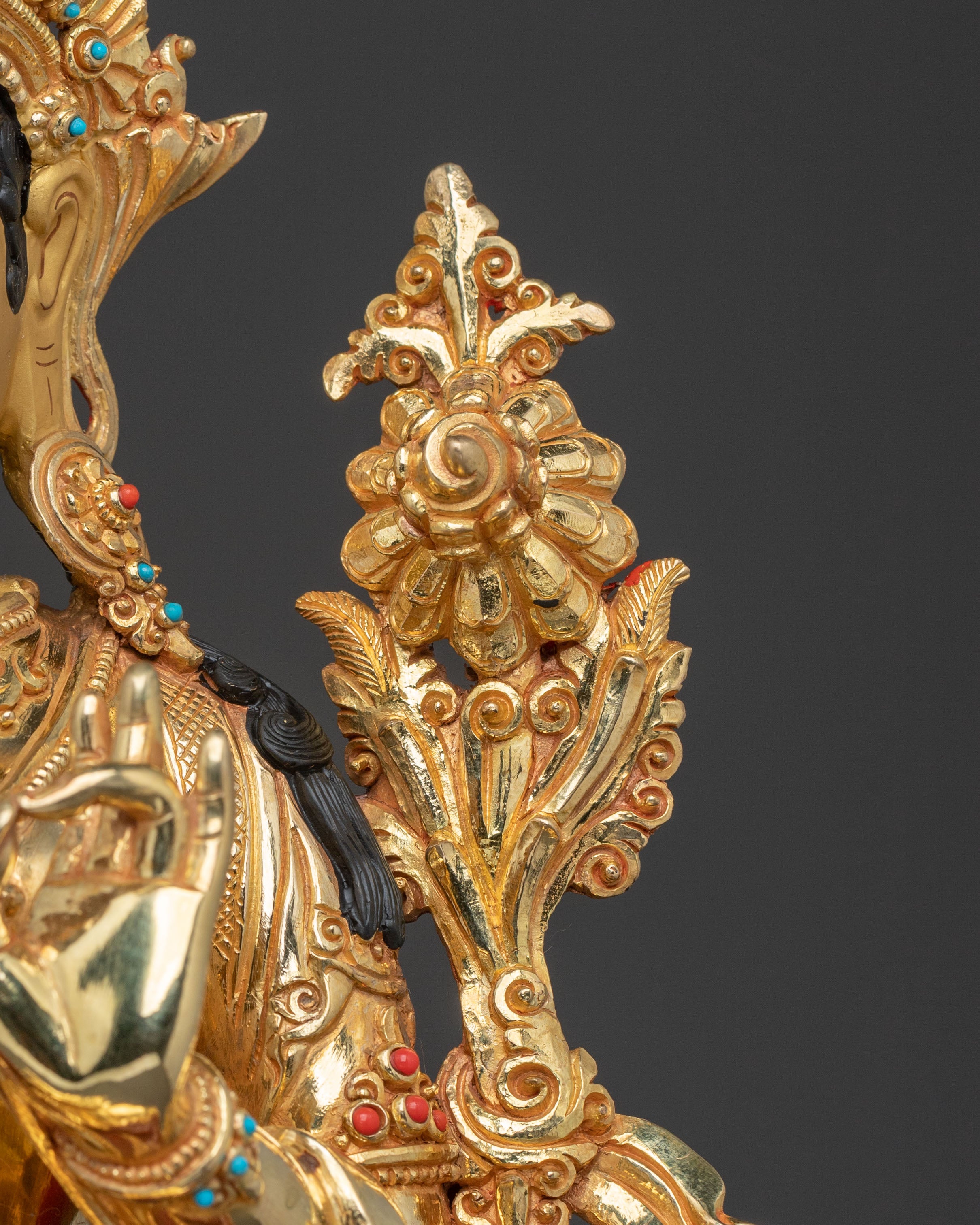 Green Tara Meditation Statue | Handcrafted Serenity