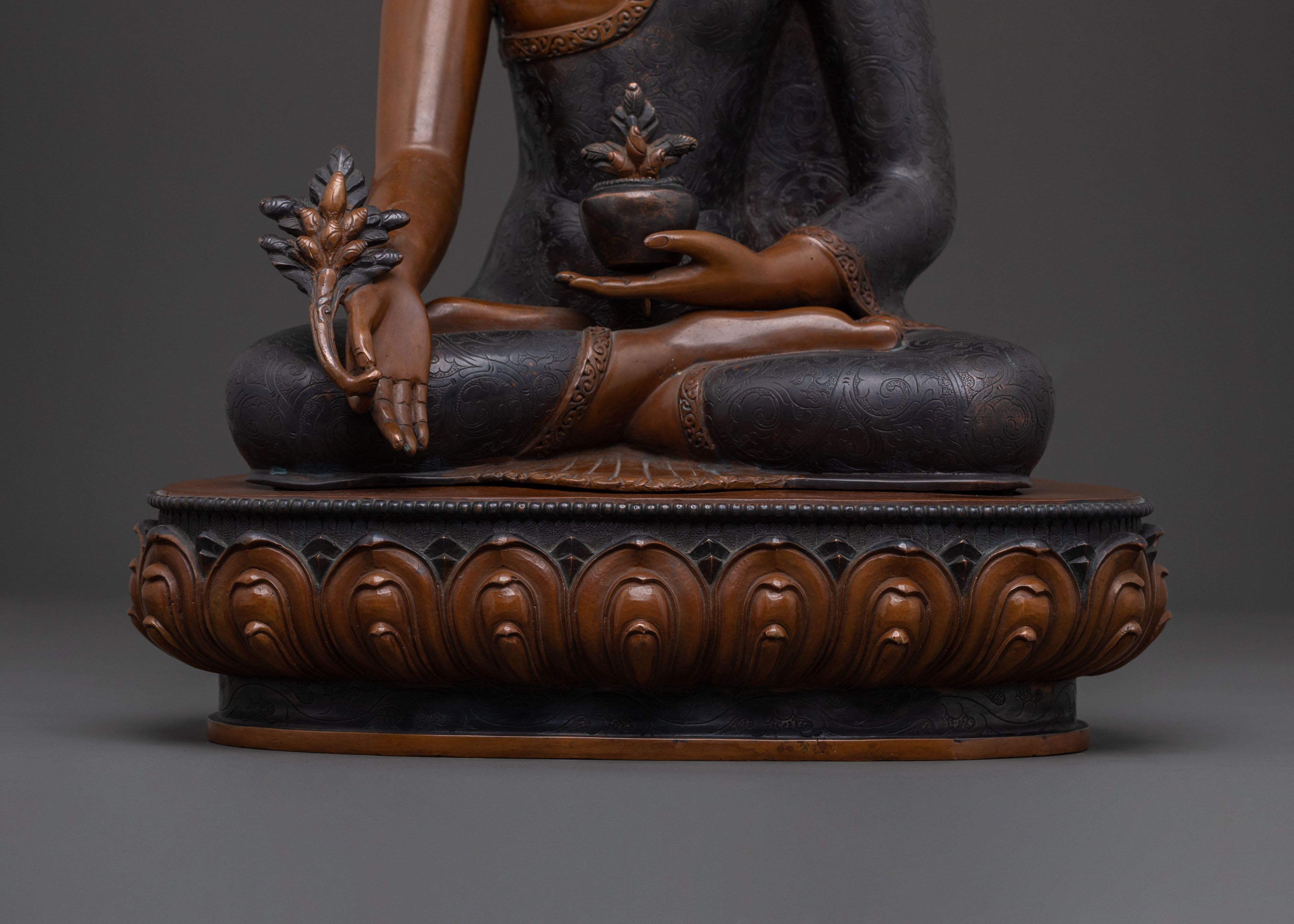 Medicine Buddha Statue | Tibetan Buddhist Healing Figurine
