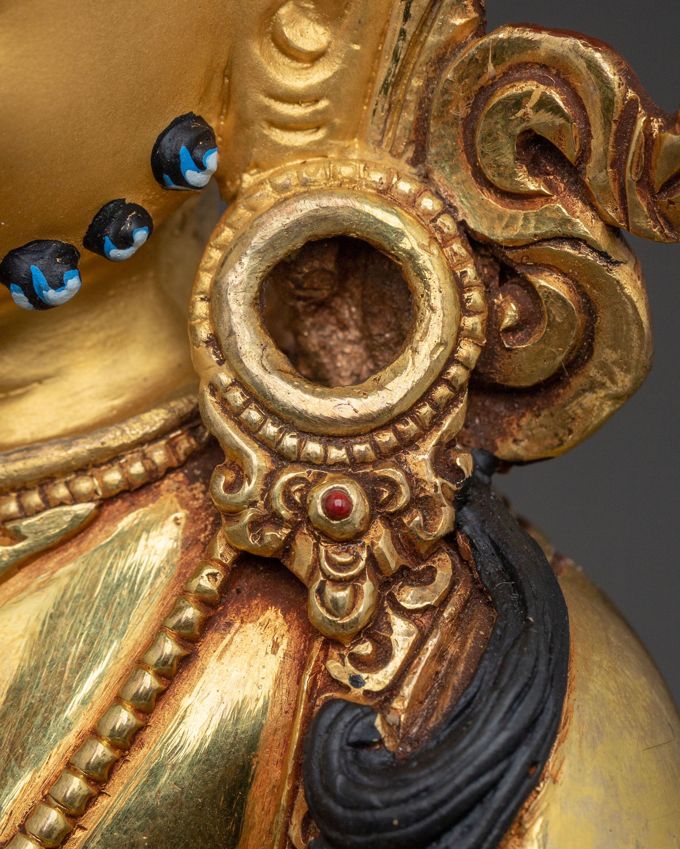 Handcrafted Dzambhala Statue | Golden Figurine