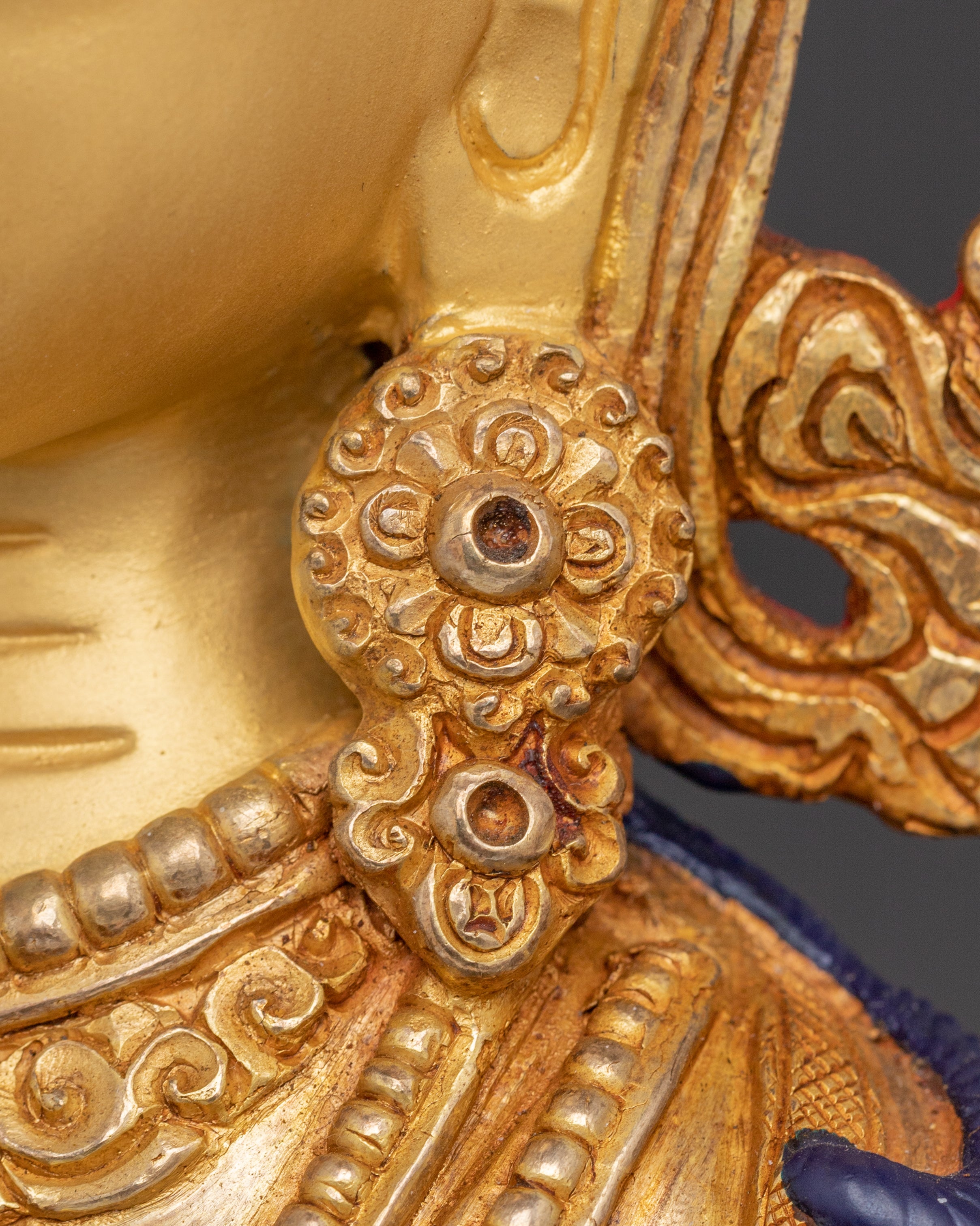 Bodhisattva Chenrezig Golden Statue | Handmade in Nepal