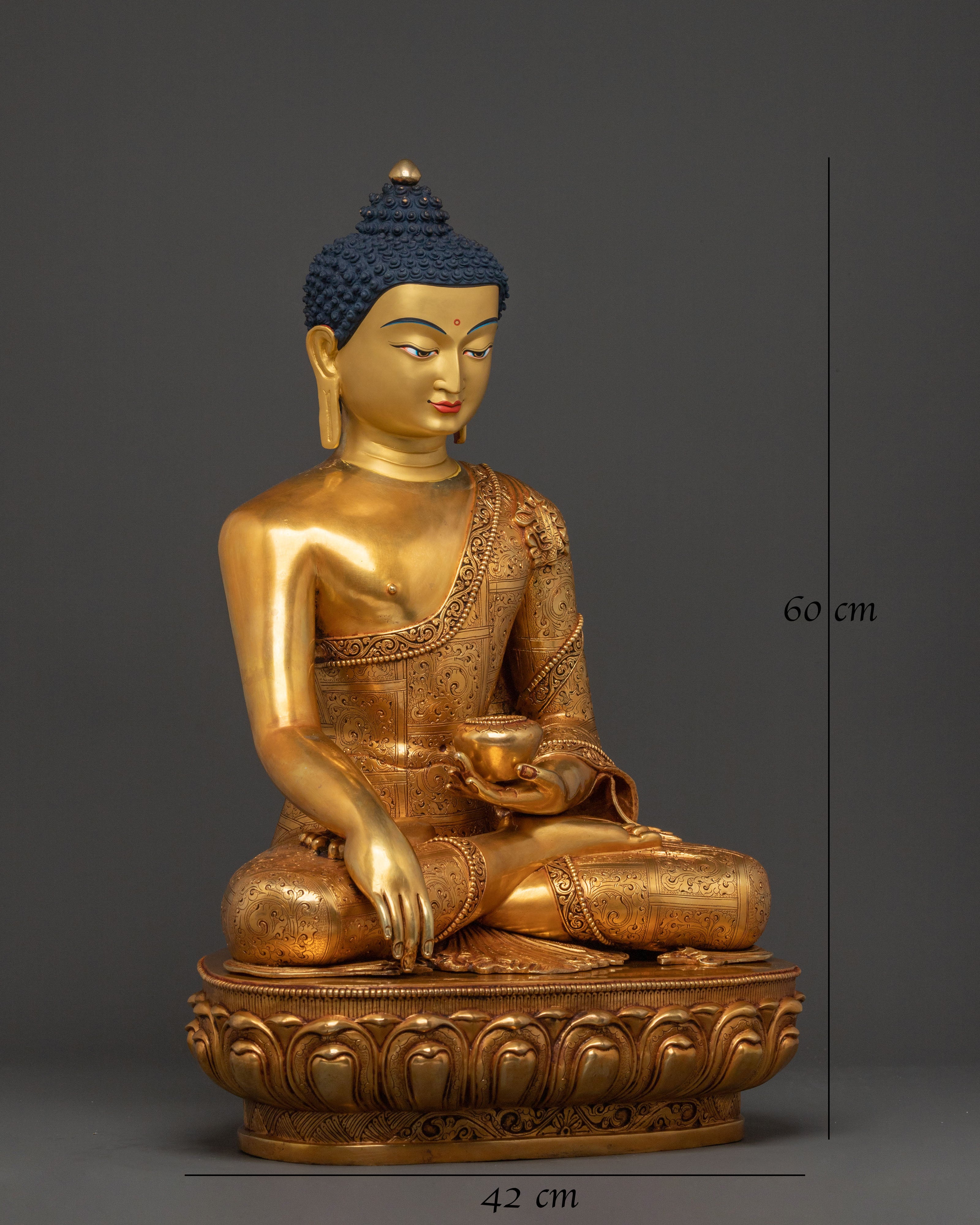 Shakyamuni Buddha Golden Statue | Spiritual Decor