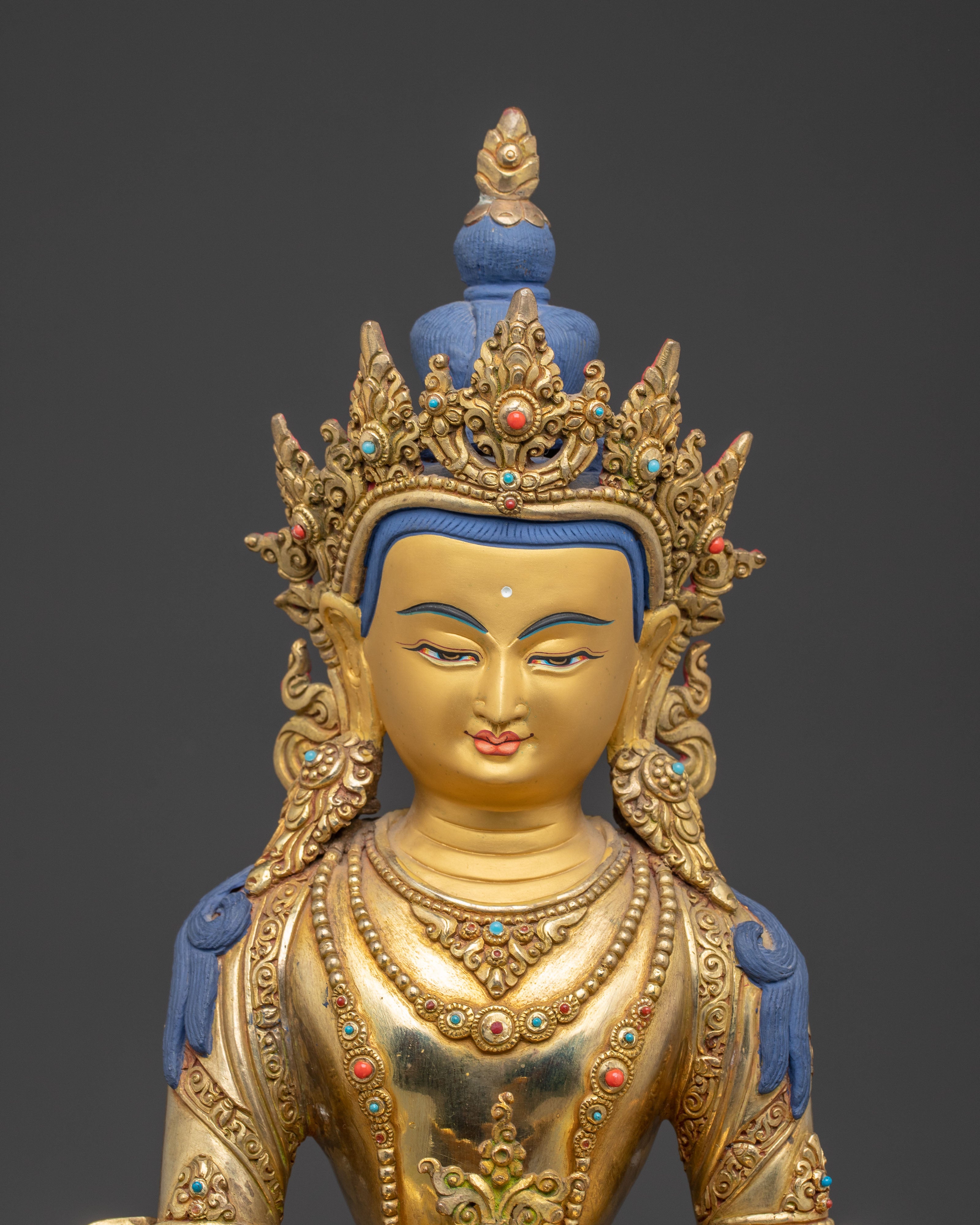Divine Bodhisattva Ksitigarbha Statue | Himalayan Handcrafted Art