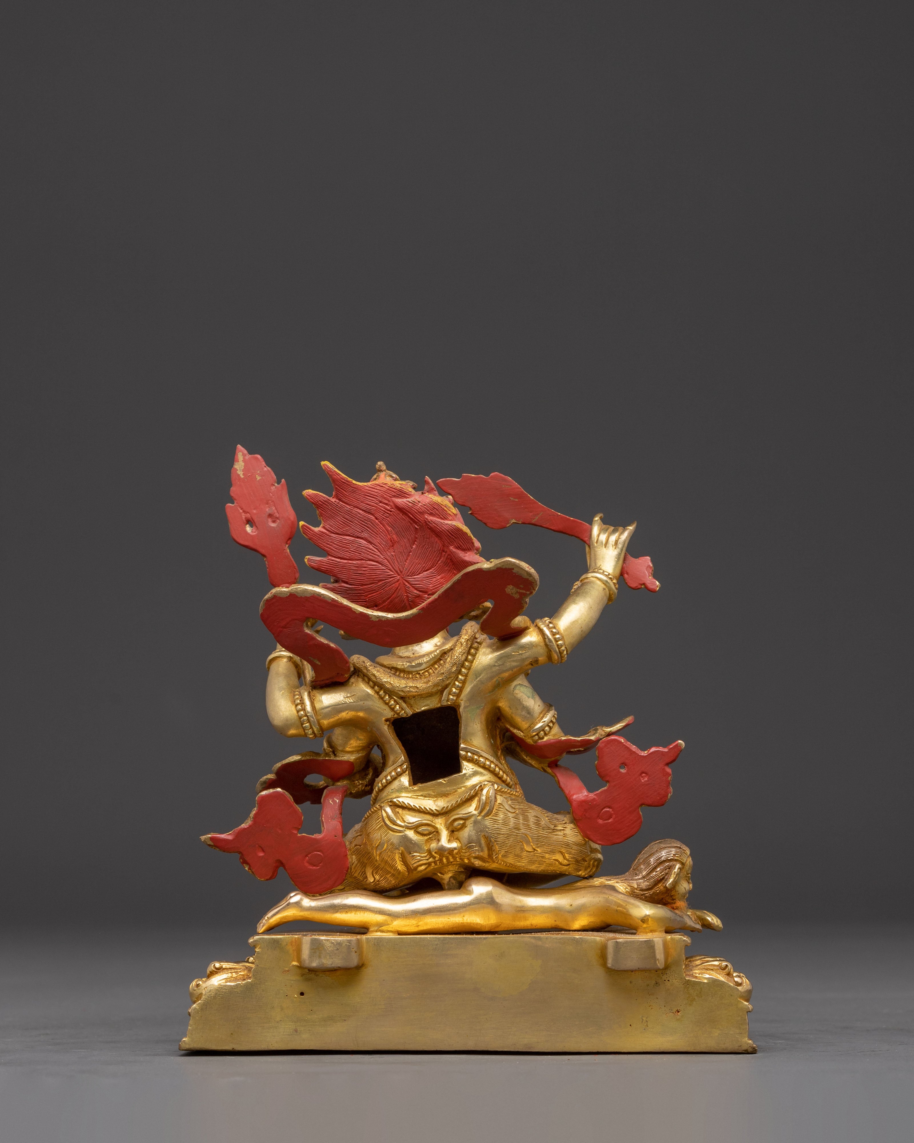 Himalayan Sculpture of Four Armed Mahakala | Protector Deity