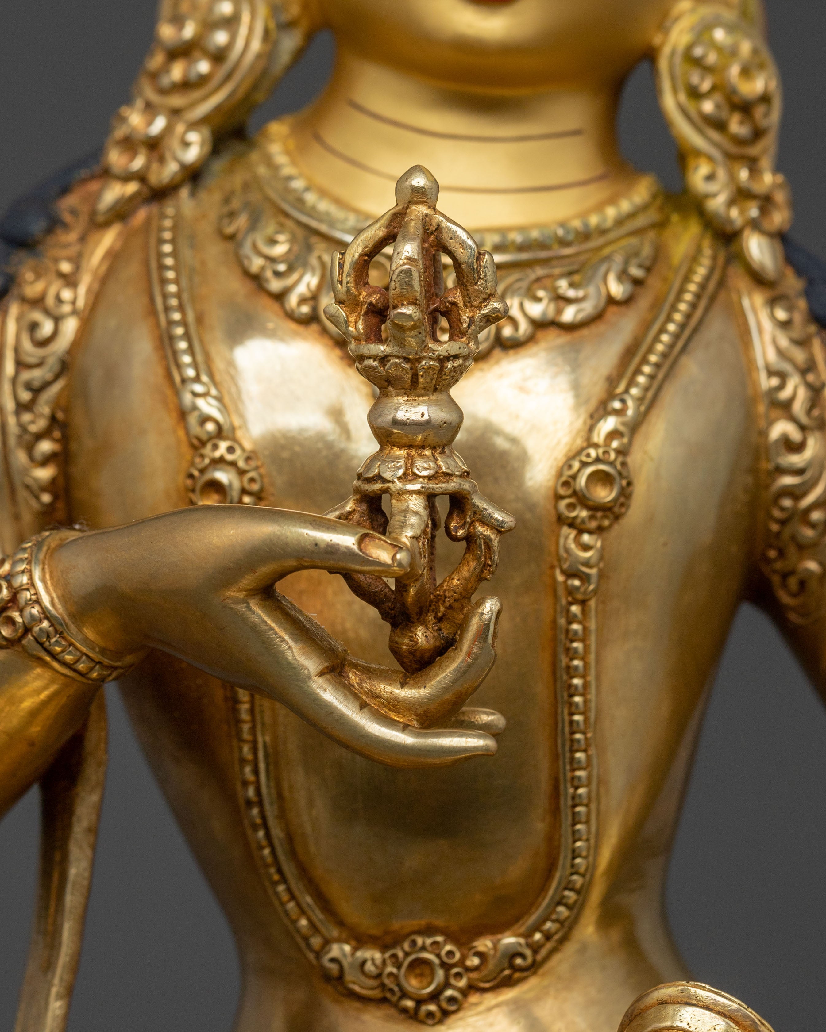 Vajrasattva Golden Statue | Spiritual Protection