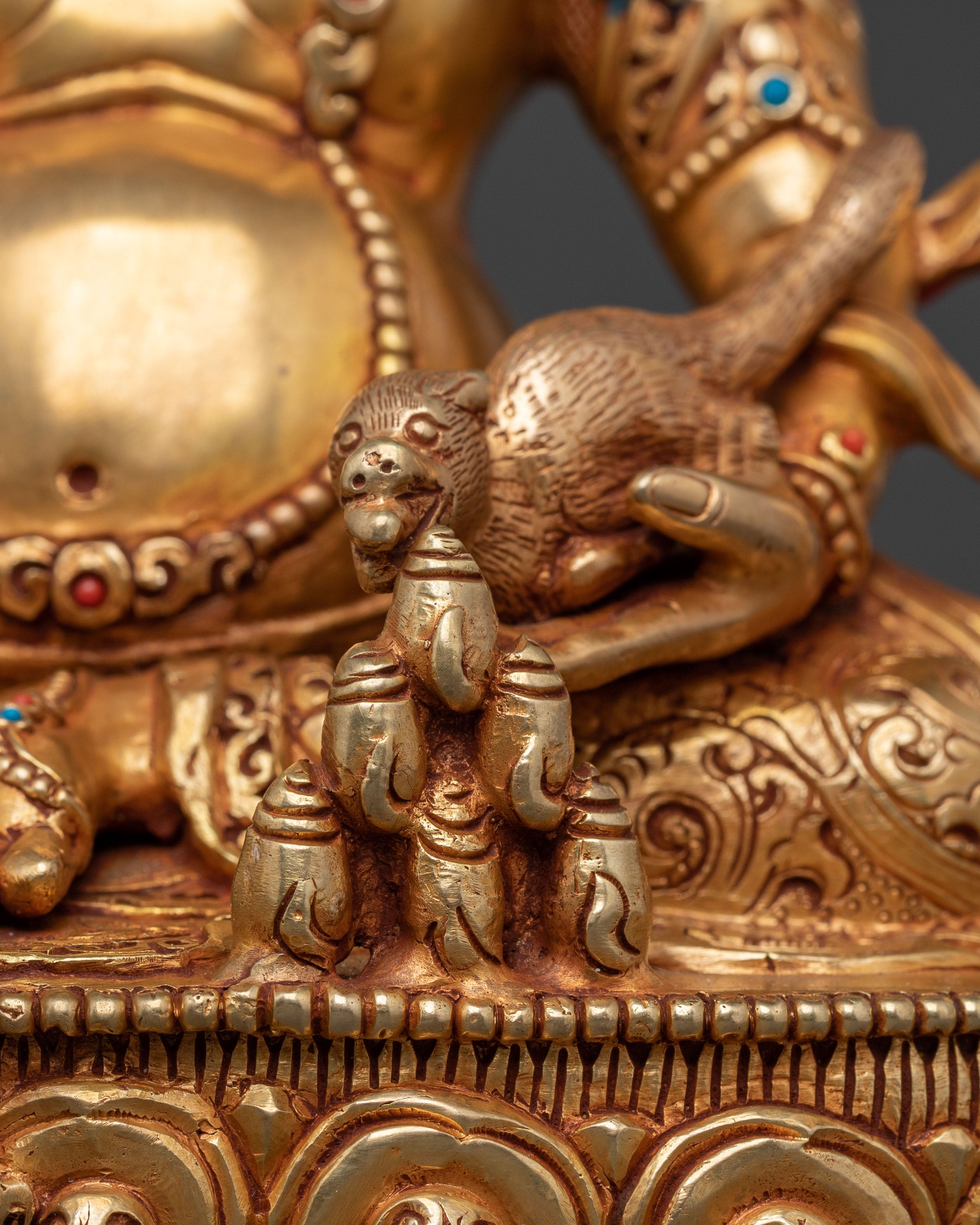 Handcrafted Dzambhala Spiritual Statue | Wealth Deity