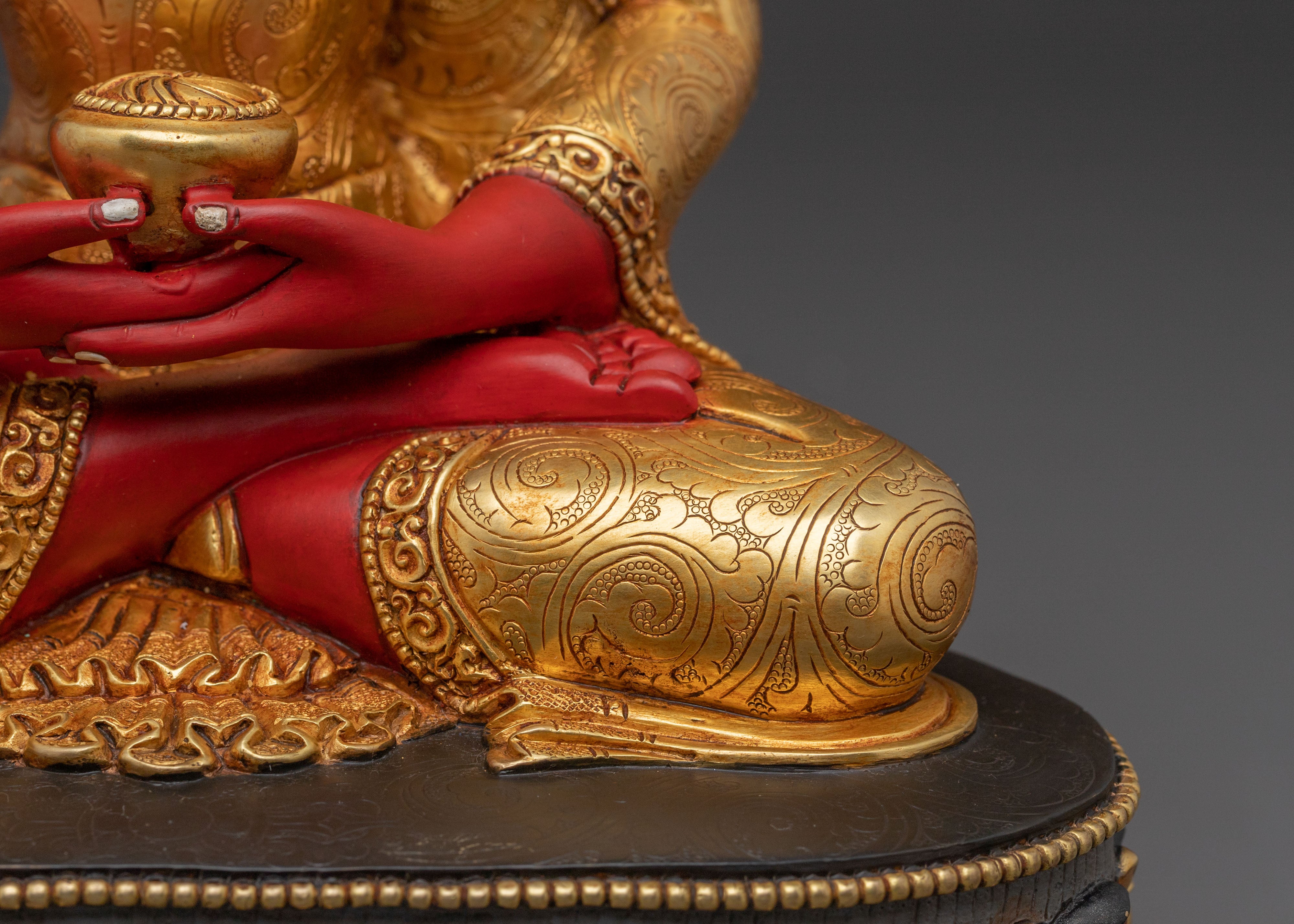 Amitabha Buddha - Radiant Golden Sculpture