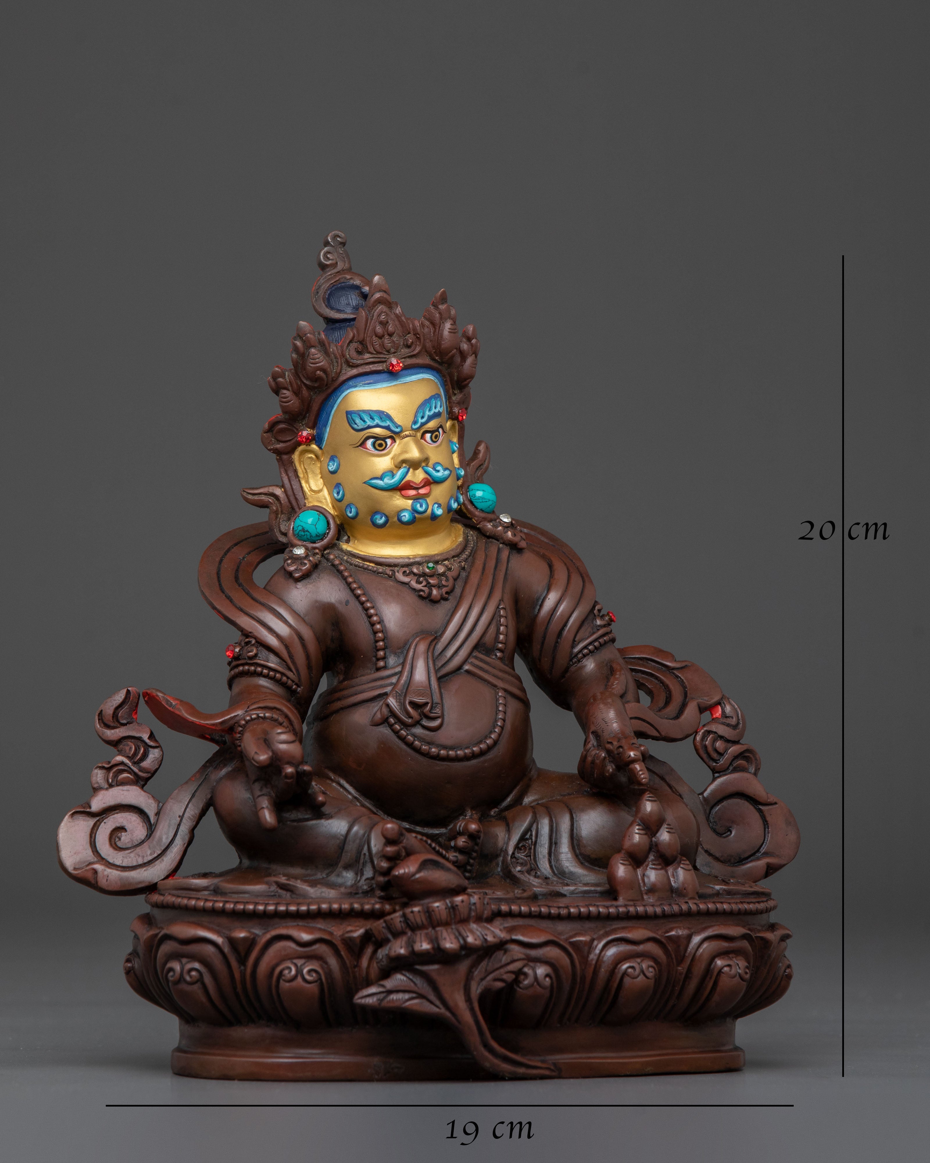 Dzambhala Sacred Statue of Prosperity | Wealth Deity of Abundance and Fortune