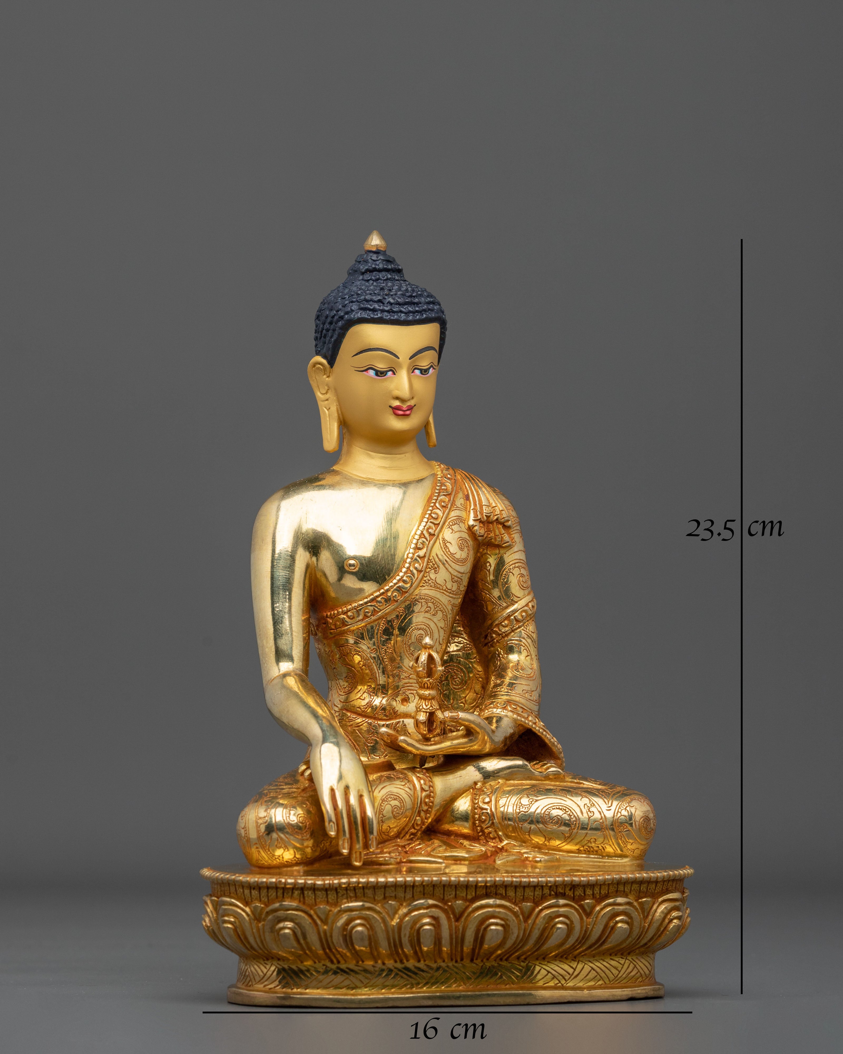 Hand Carved Mitrugpa Sculpture | Serene Divinity in Copper