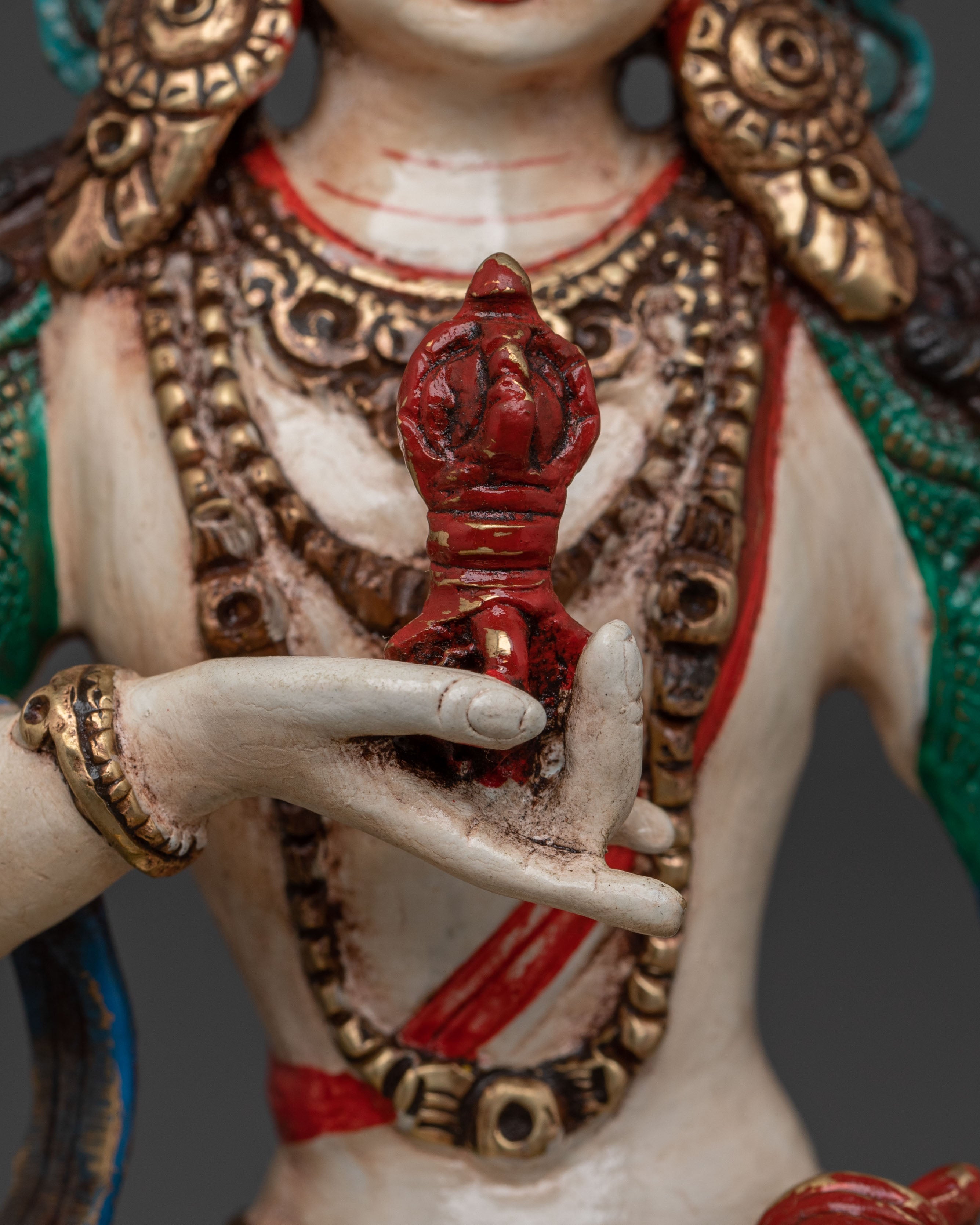 Handcrafted Sacred Vajrasattva Statue | Handmade Nepal Altar Decor
