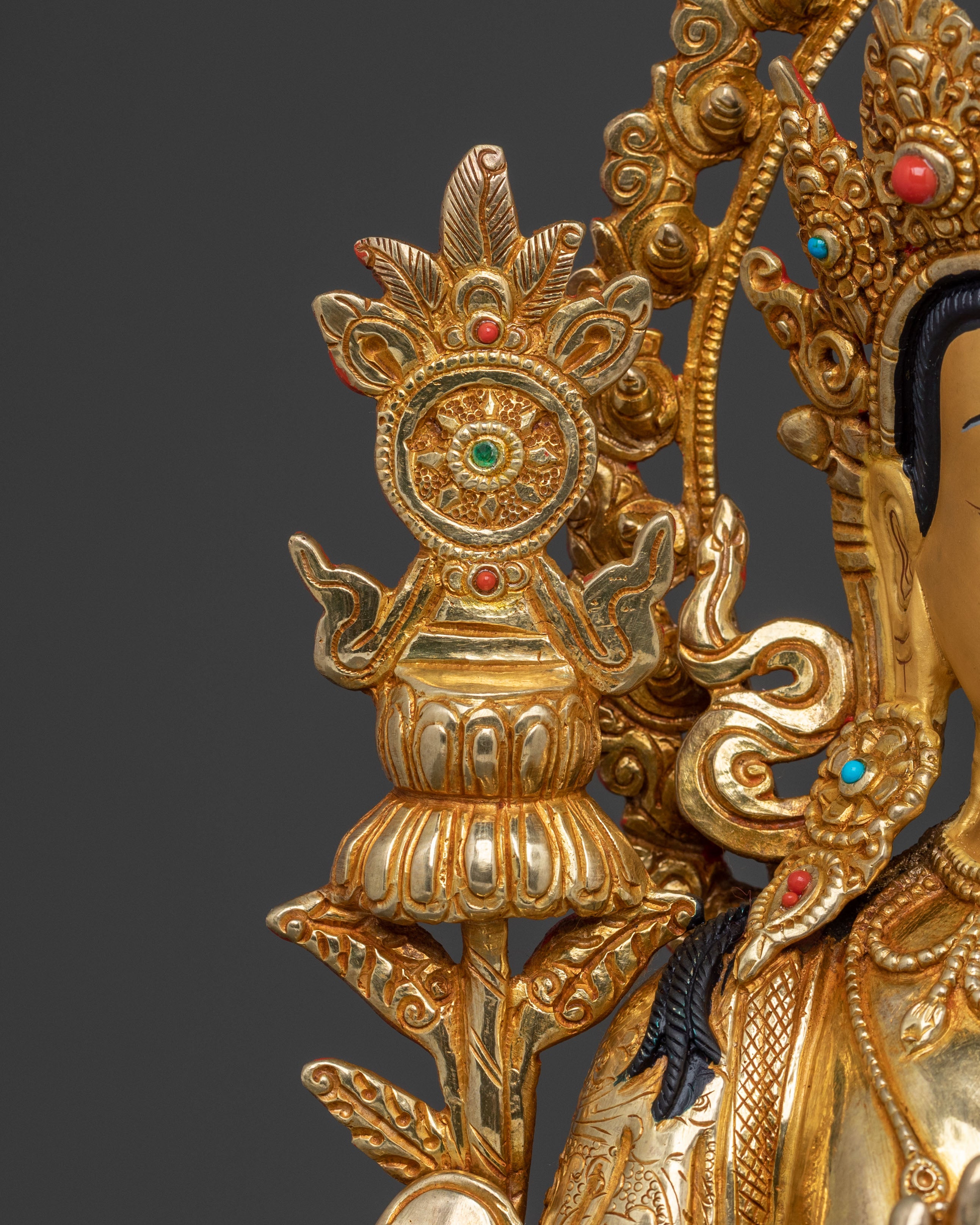 Maitreya Buddha Handmade Sculpture | Sacred Himalayan Buddhist Art
