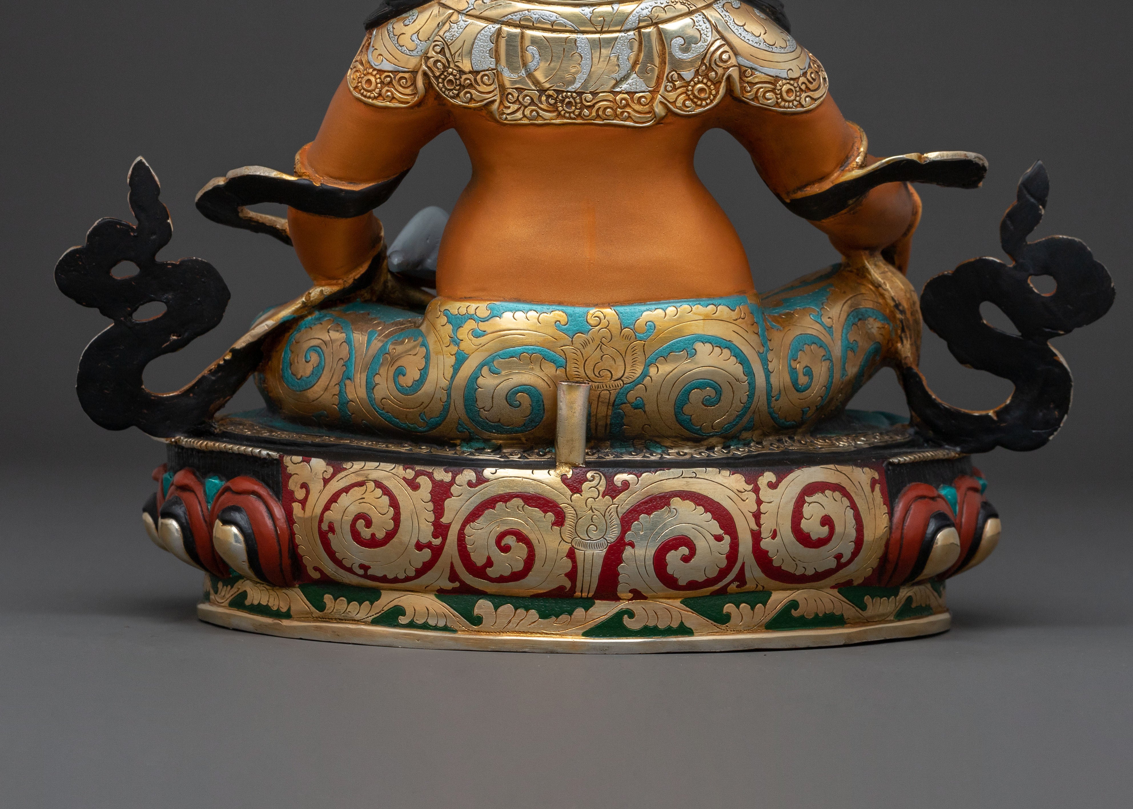 Dzambhala God of Wealth Handcrafted Statue — Gilded Copper Masterpiece