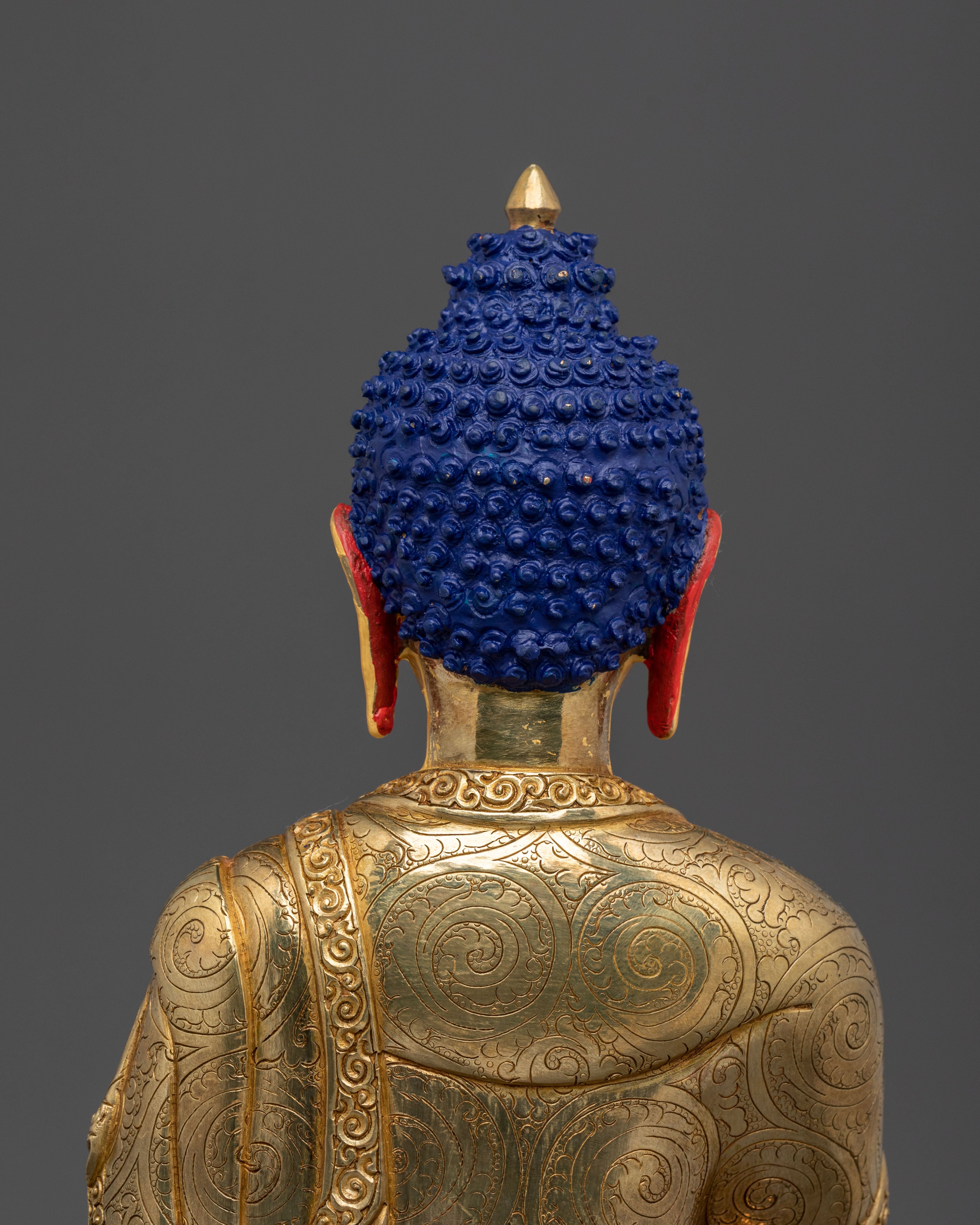 Sacred Amitabha Buddha Statue of Infinite Light - 24K Gold Gilded