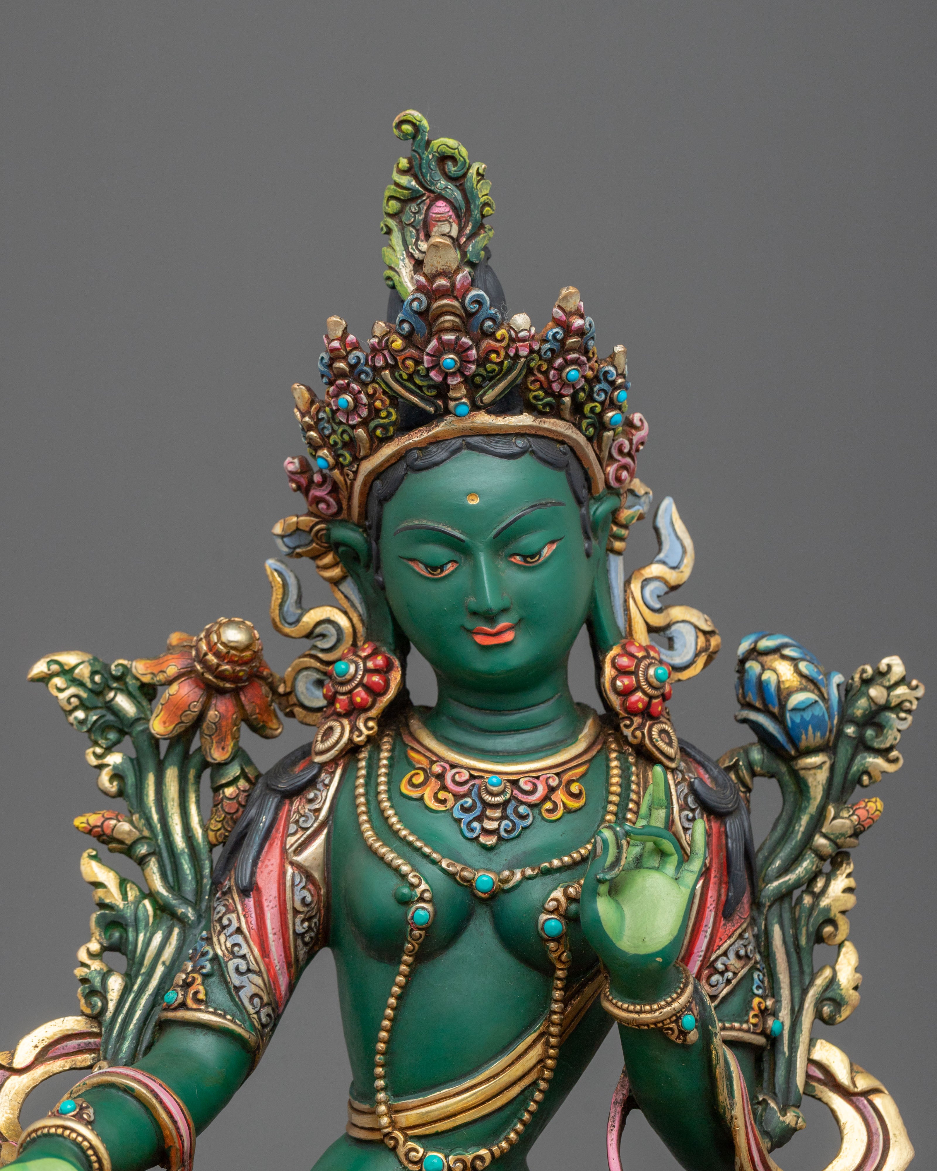 Green Tara Statue: Mother of Liberation