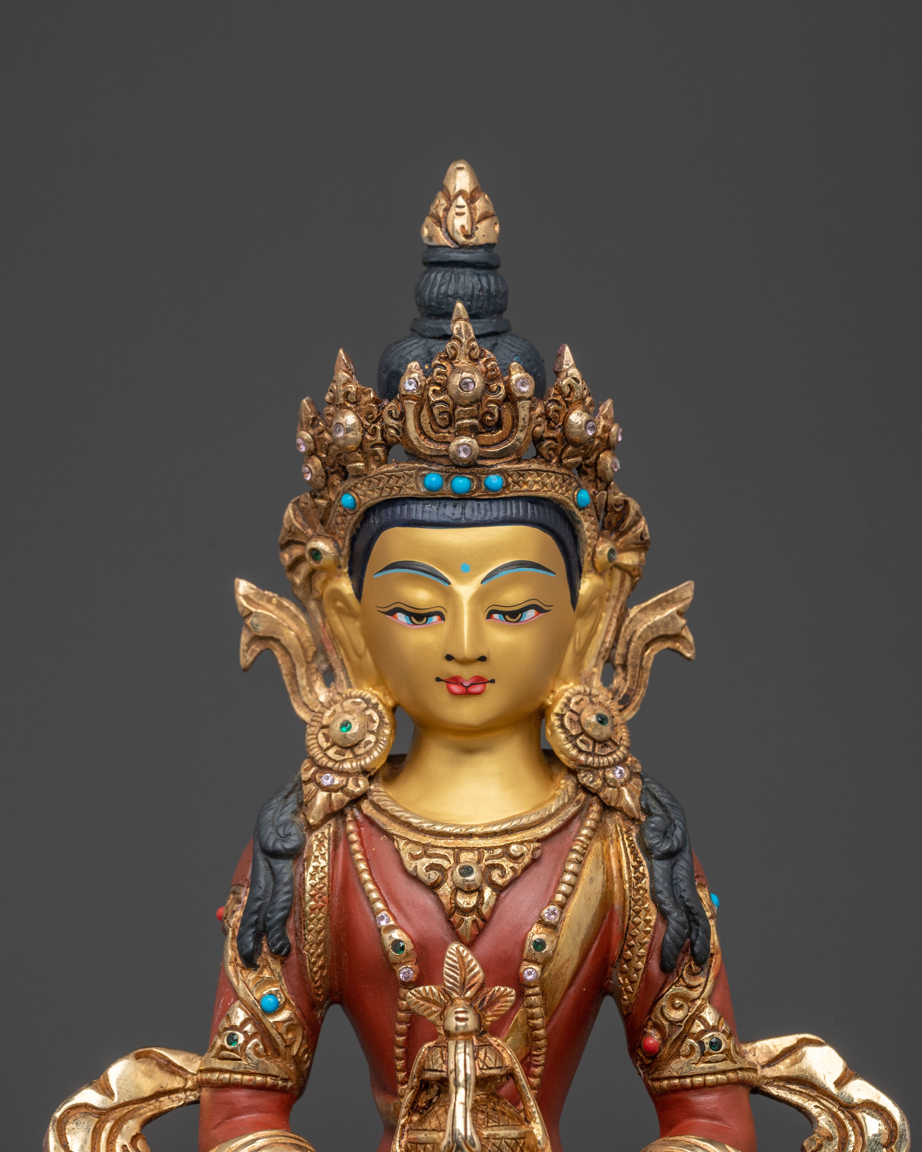 Amitayus Golden Figurine | Long Life Buddha