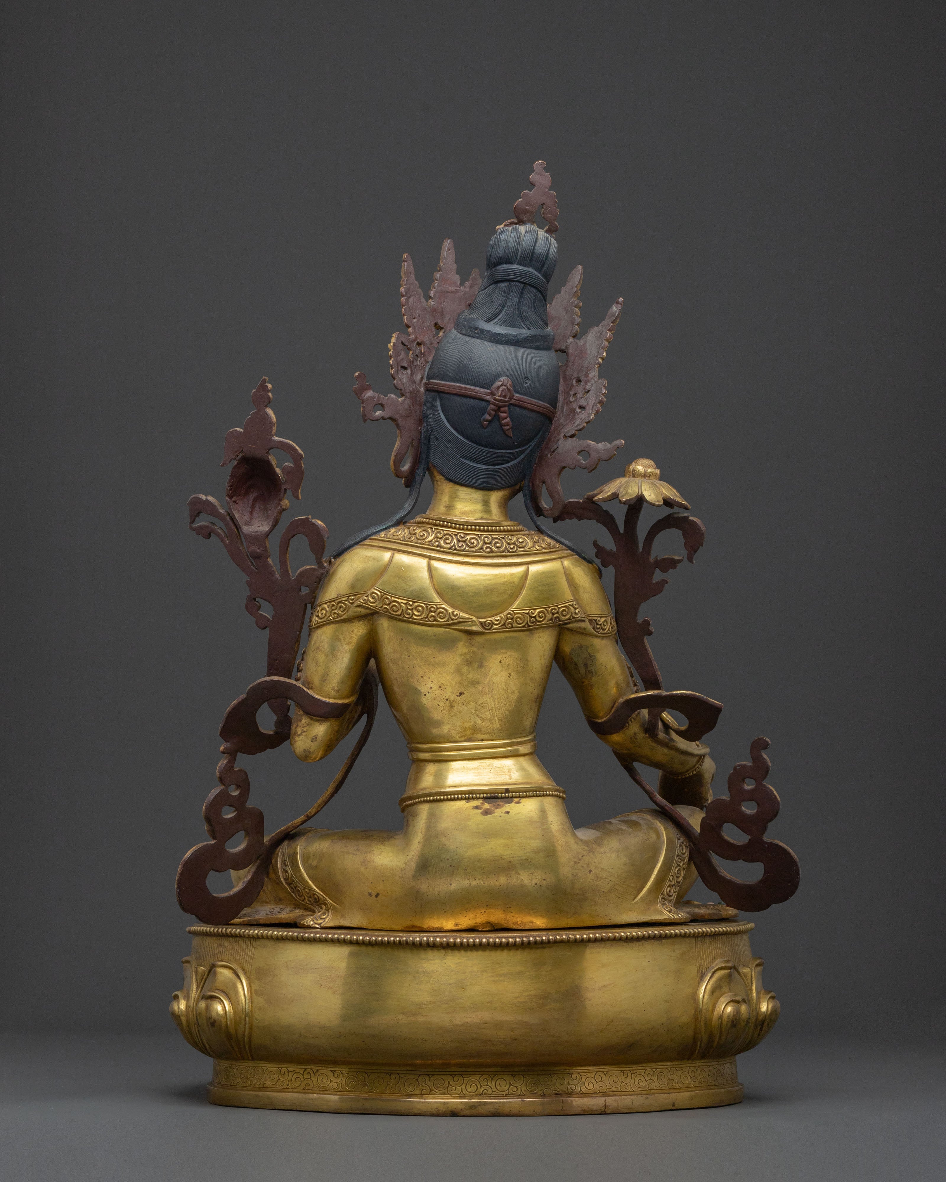 Handmade Green Tara Sacred Statue | Swift Liberator and Sacred Protector