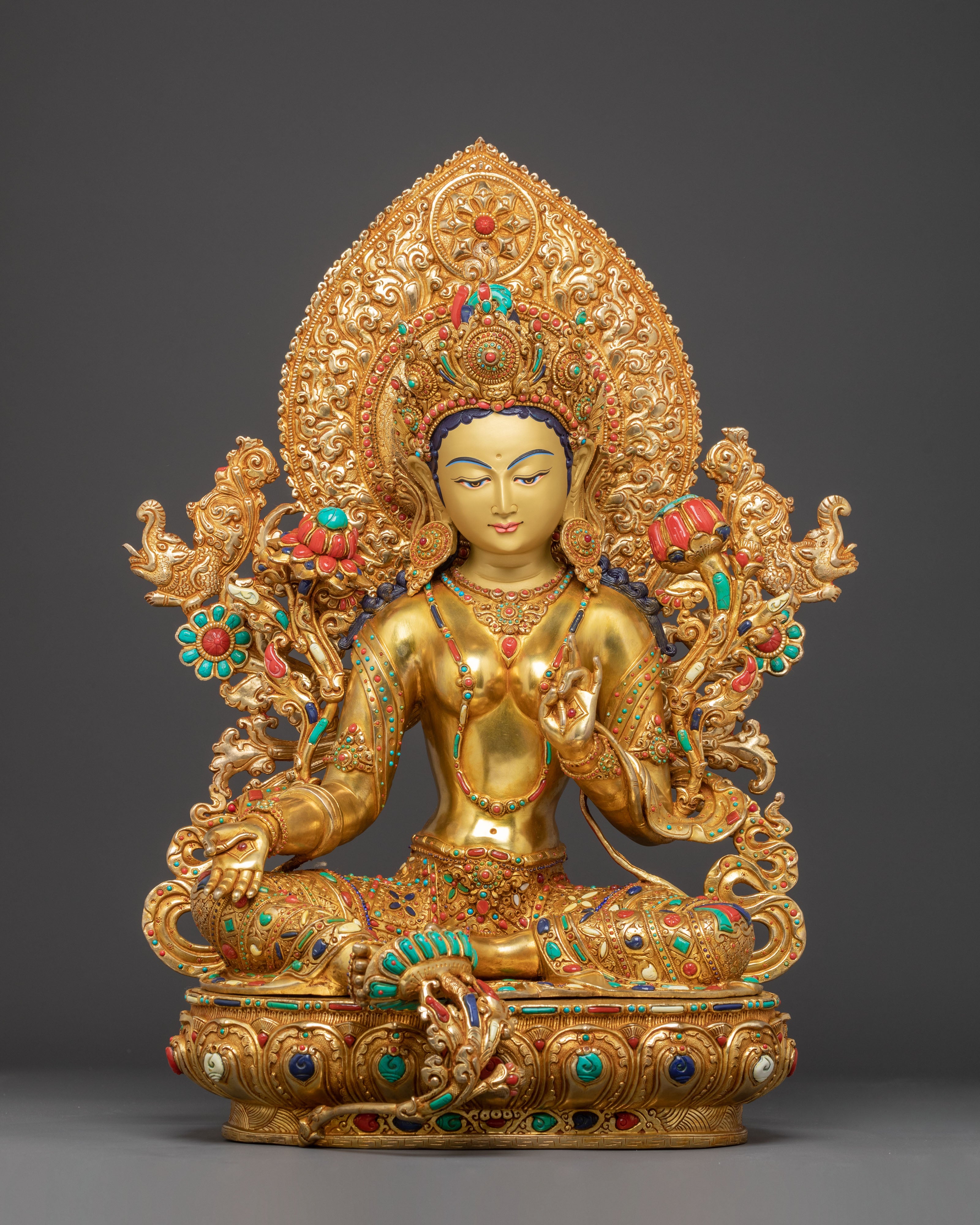 Shyama Tara Sculpture: The Mother of Compassion and Action