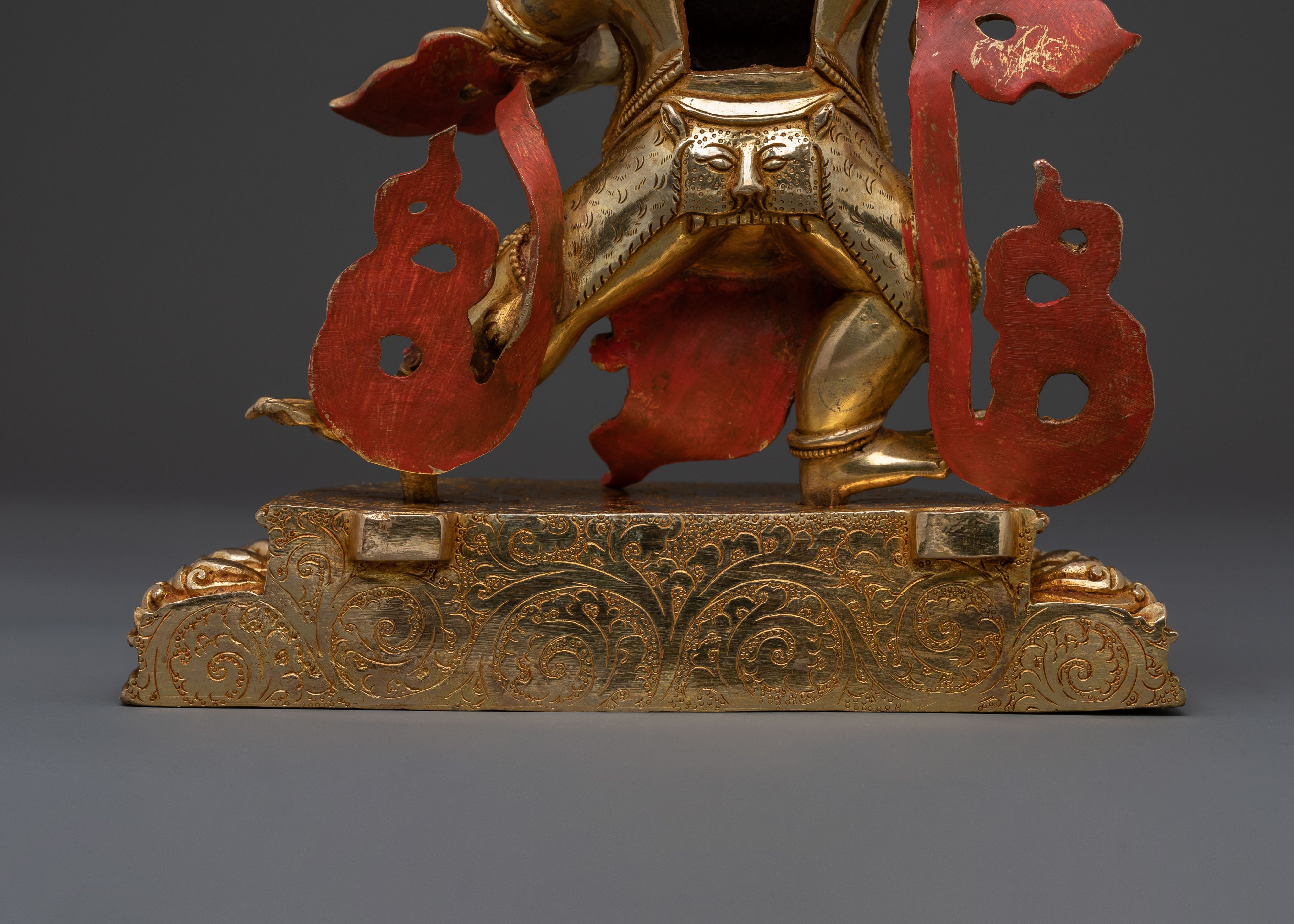 Vajrapani Sacred: 24K Gold Gilded Statue
