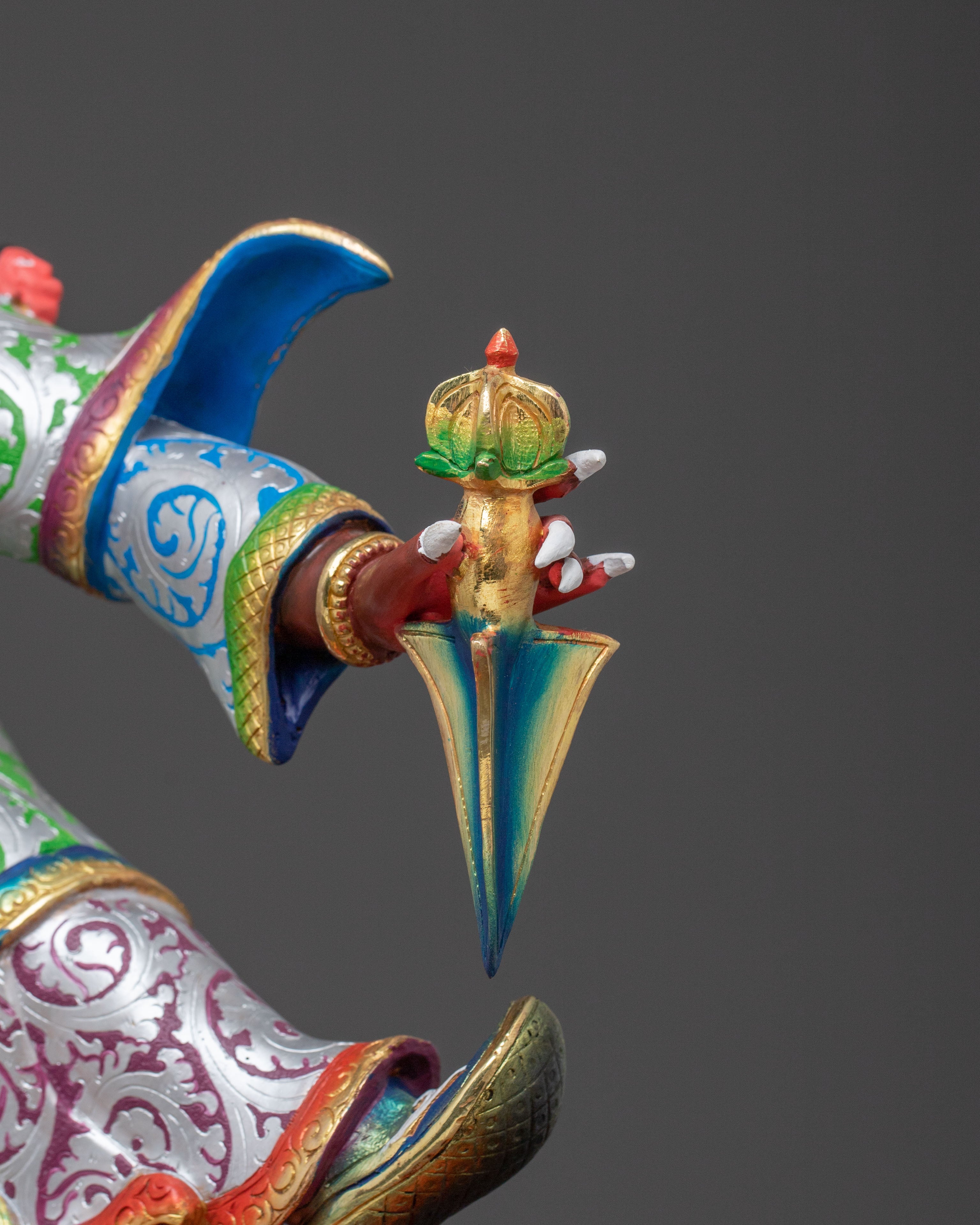 Dorje Drollo Tantric Protector Sculpture for Altar