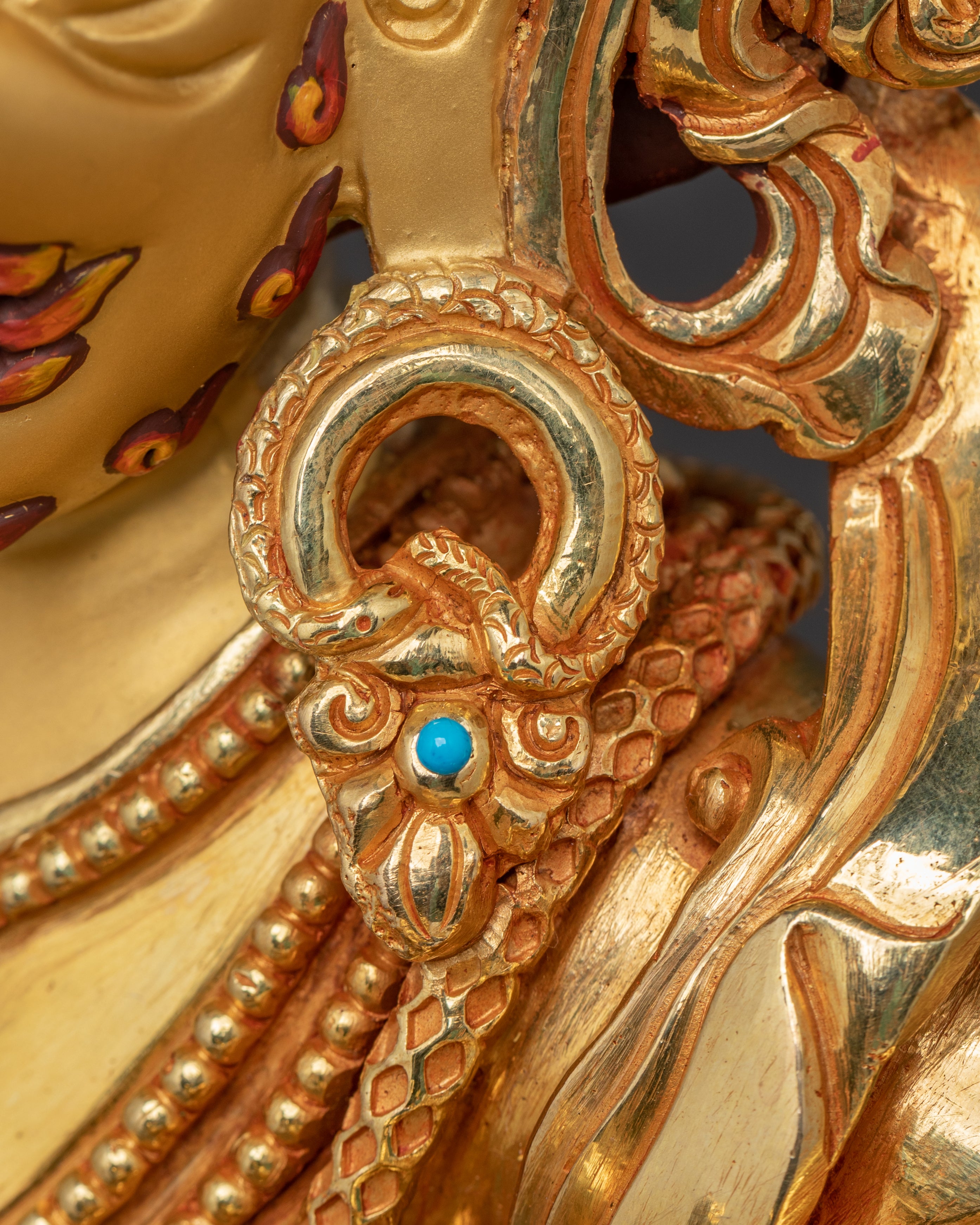 Golden Statue of Bodhisattva Vajrapani | Protector Deity