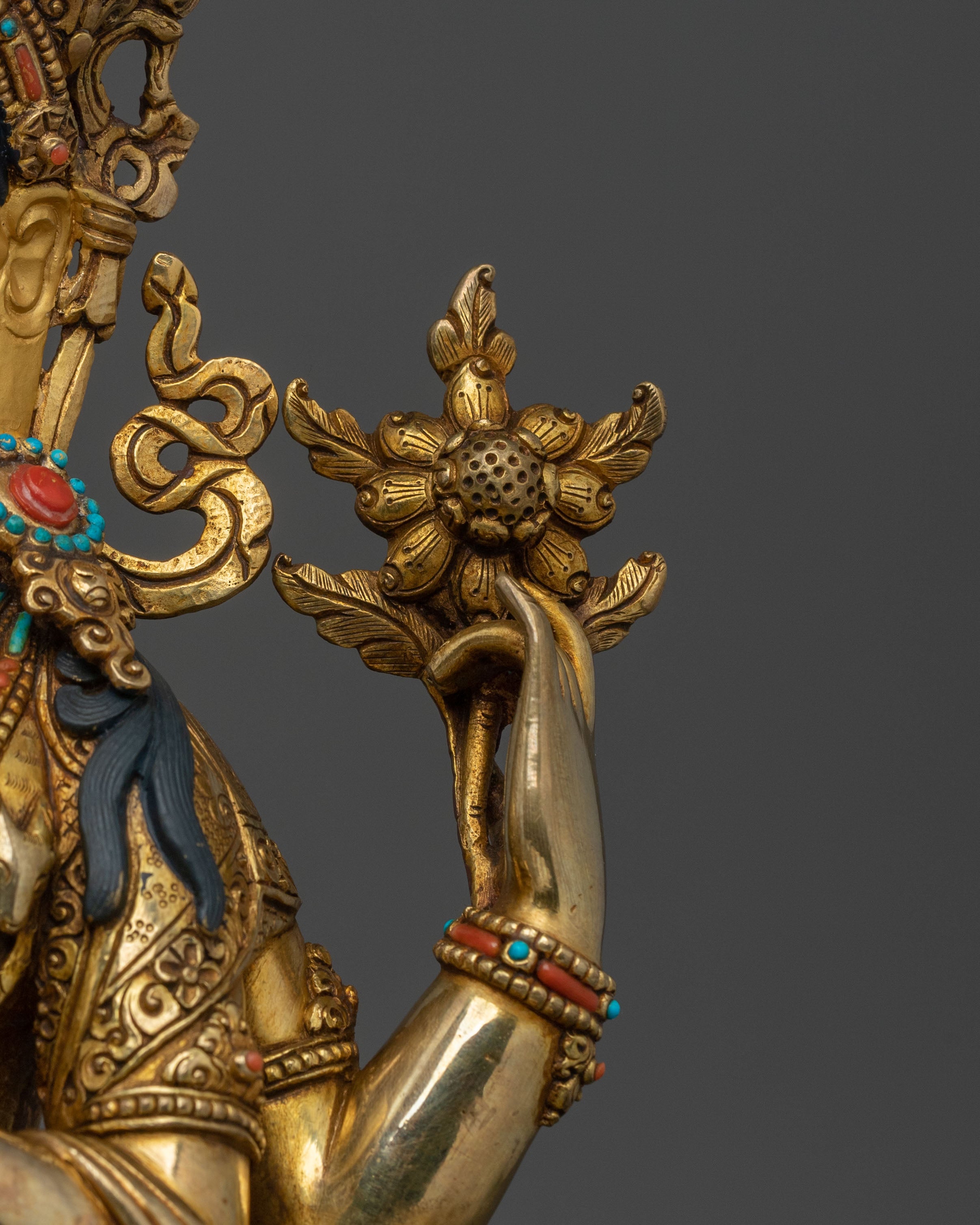 Tibetan Chenrezig Sacred Statue | Divine Figurine