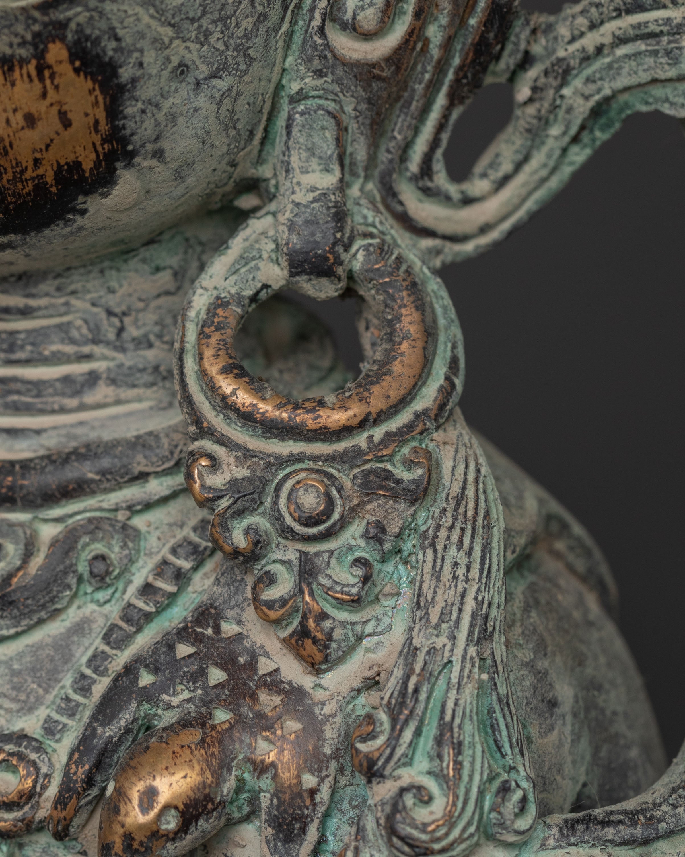 Chenrezig Statue Bodhisattva of Mercy | Antique Finish