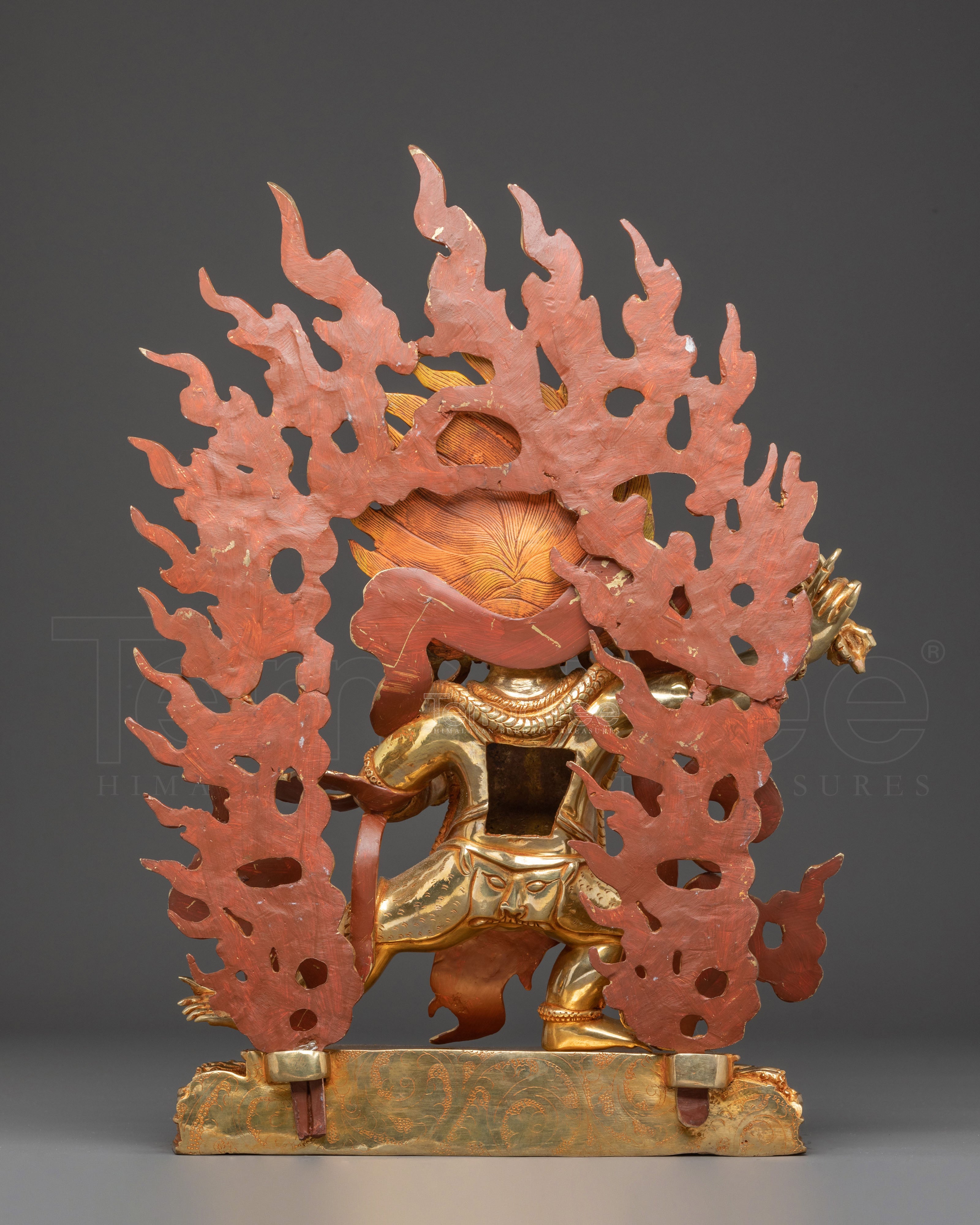 Golden Statue of Dharma Protection Vajrapani | Guardian of the Dharma