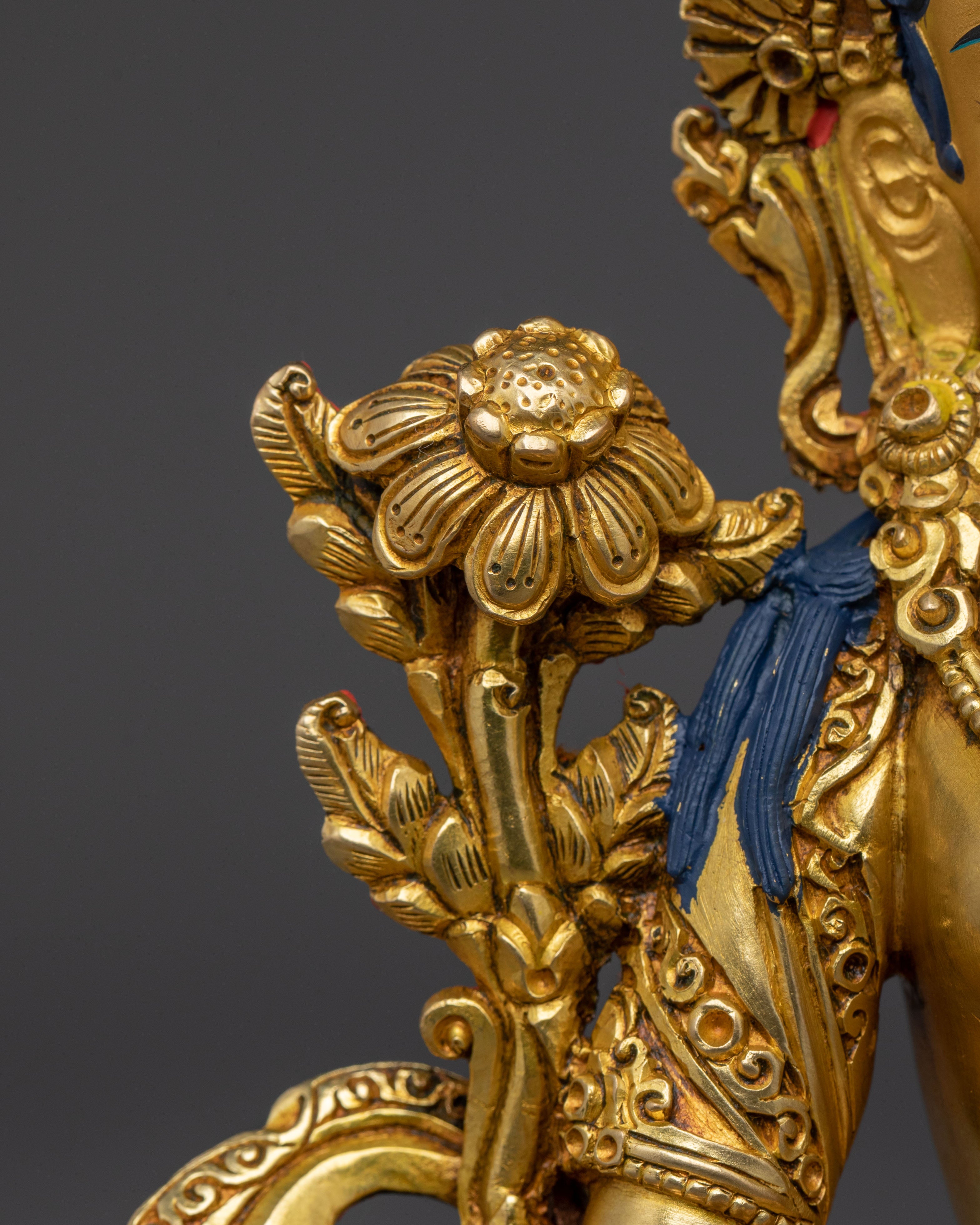 Green Tara Home Shrine Statue: Goddess of Compassion & Swift Blessings
